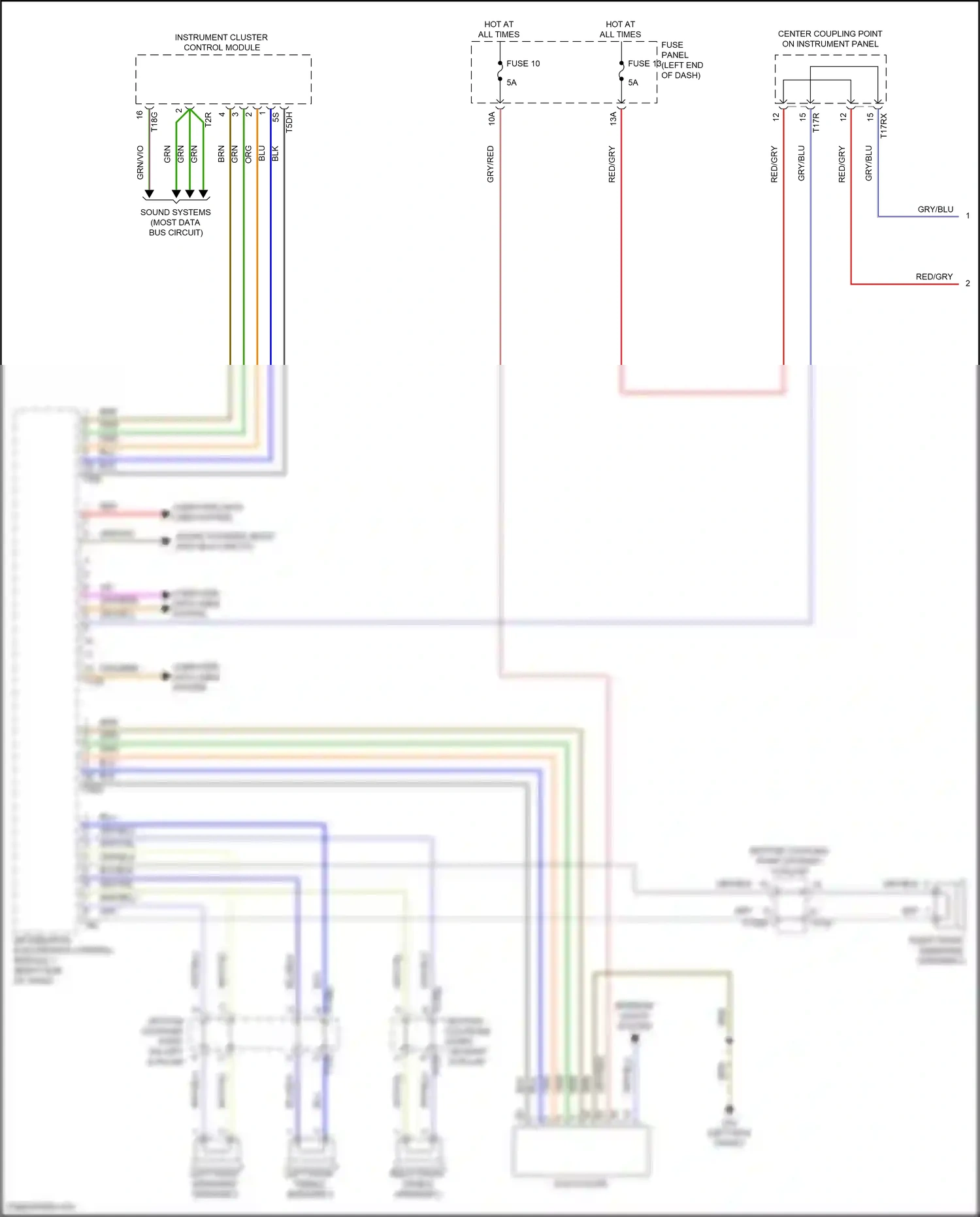 Audi SQ7 4M facelift (2019-2024) information electronics control module 1 wiring diagram  (5 of 20)