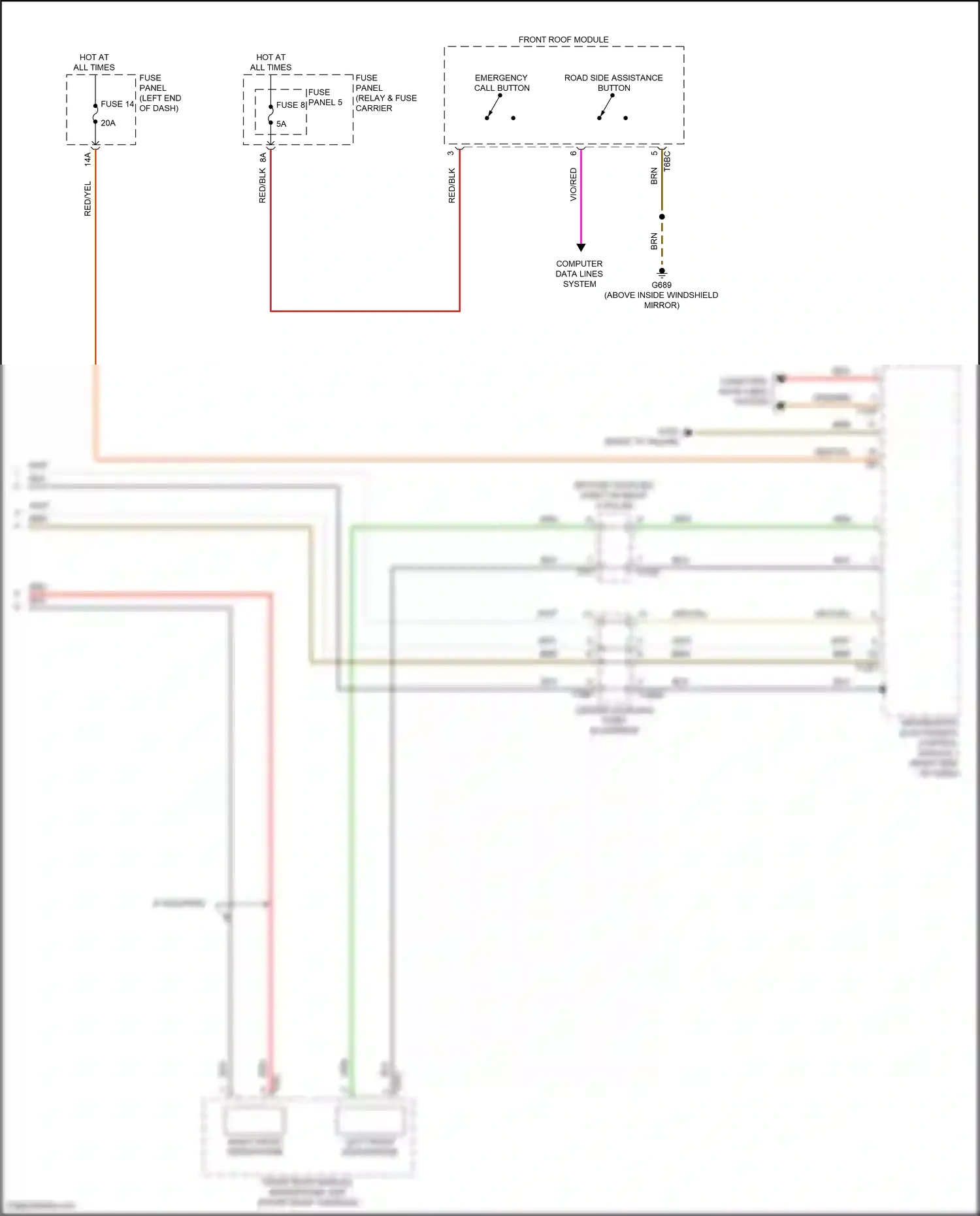 Audi SQ7 4M facelift (2019-2024) information electronics control module 1 wiring diagram  (1 of 20)