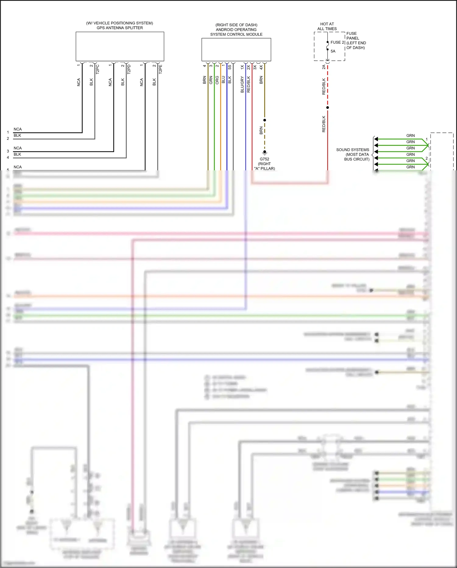 Audi SQ7 4M facelift (2019-2024) information electronics control module 1 wiring diagram  (12 of 20)