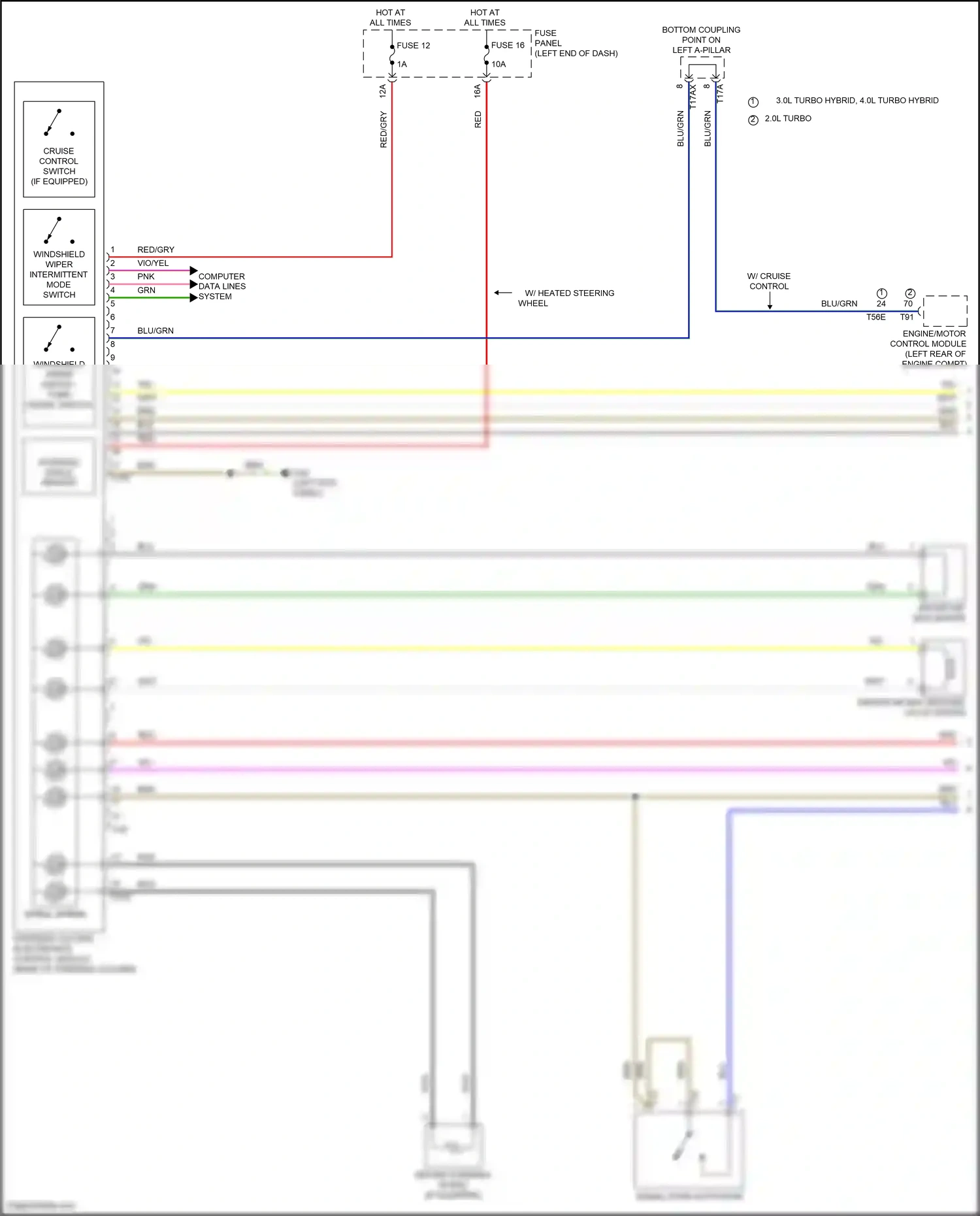Audi SQ7 4M facelift (2019-2024) steering column electronics control module wiring diagram  (8 of 12)