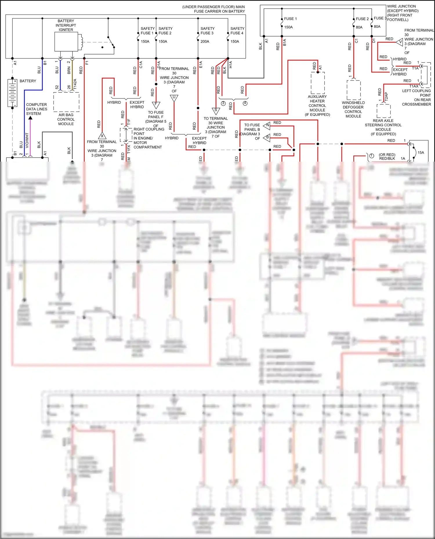 Audi SQ7 4M facelift (2019-2024) steering column electronics control module wiring diagram  (7 of 12)