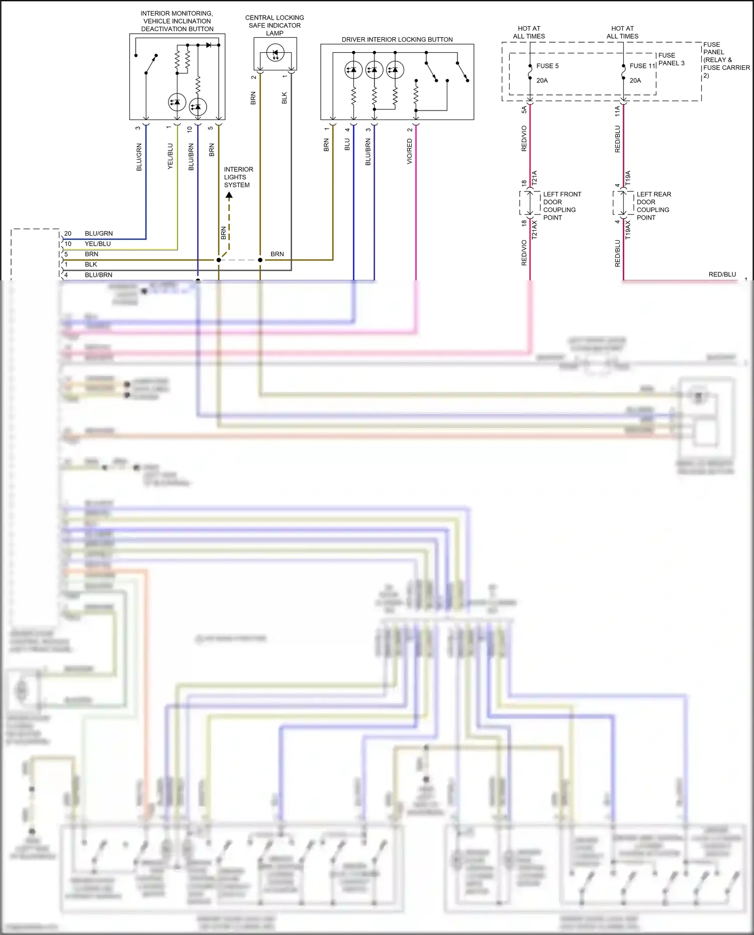 Audi SQ7 4M facelift (2019-2024) w/ safe function wiring diagram  (1 of 6)