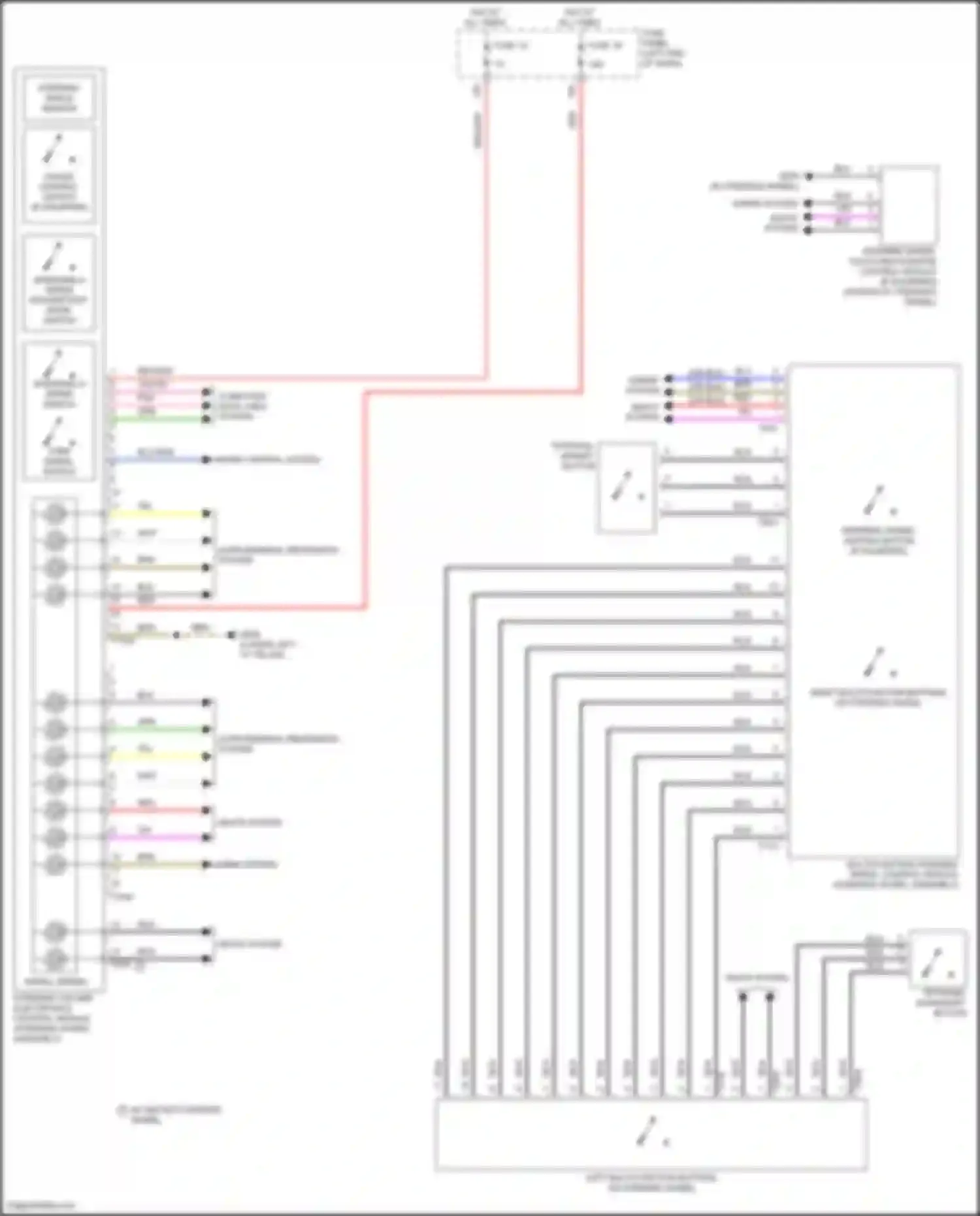 SQ8 Audi I facelift (2023-2024): Steering column electronic systems control module circuit