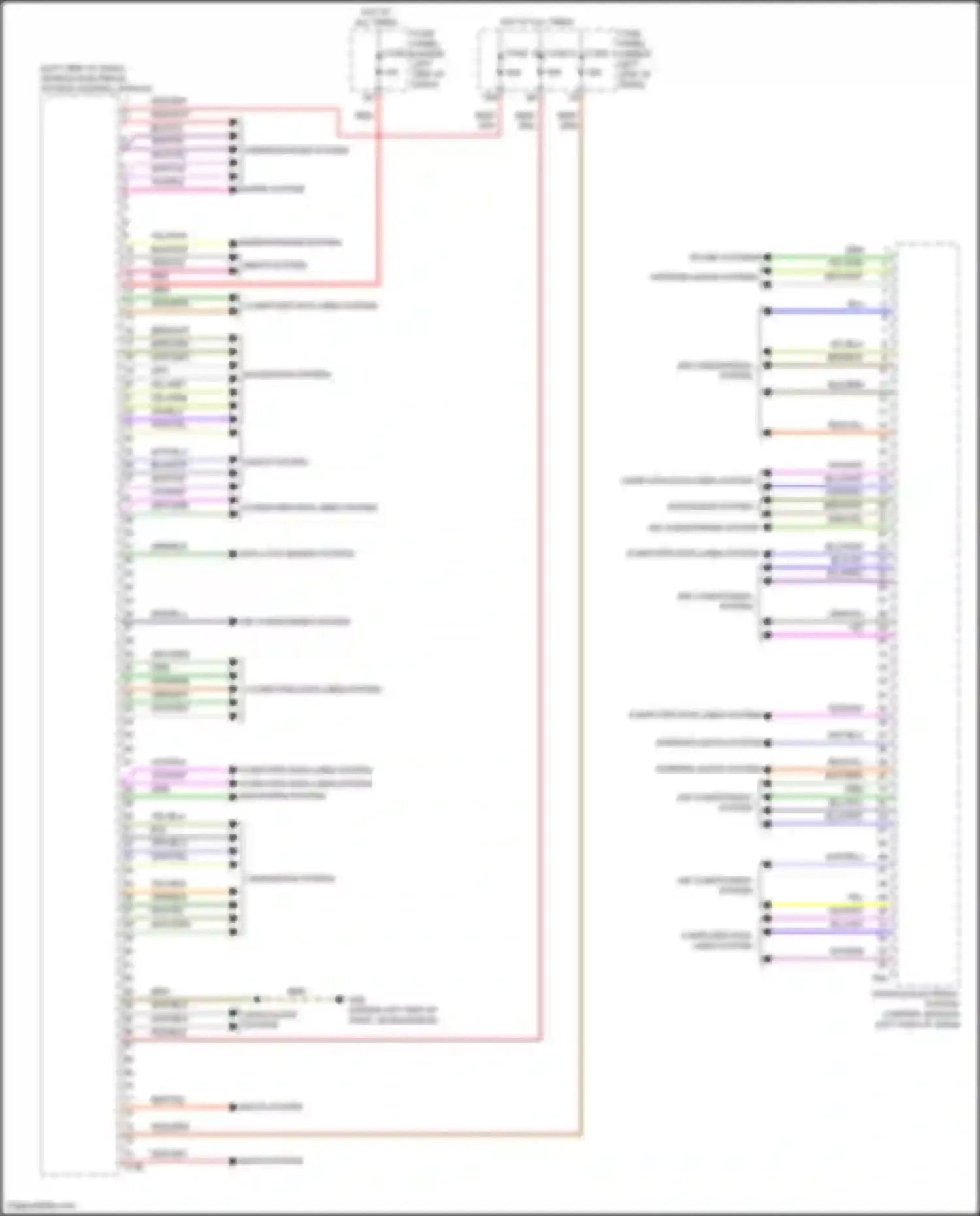 SQ8 Audi I facelift (2023-2024): Vehicle electrical system control module circuit (1 of 2)