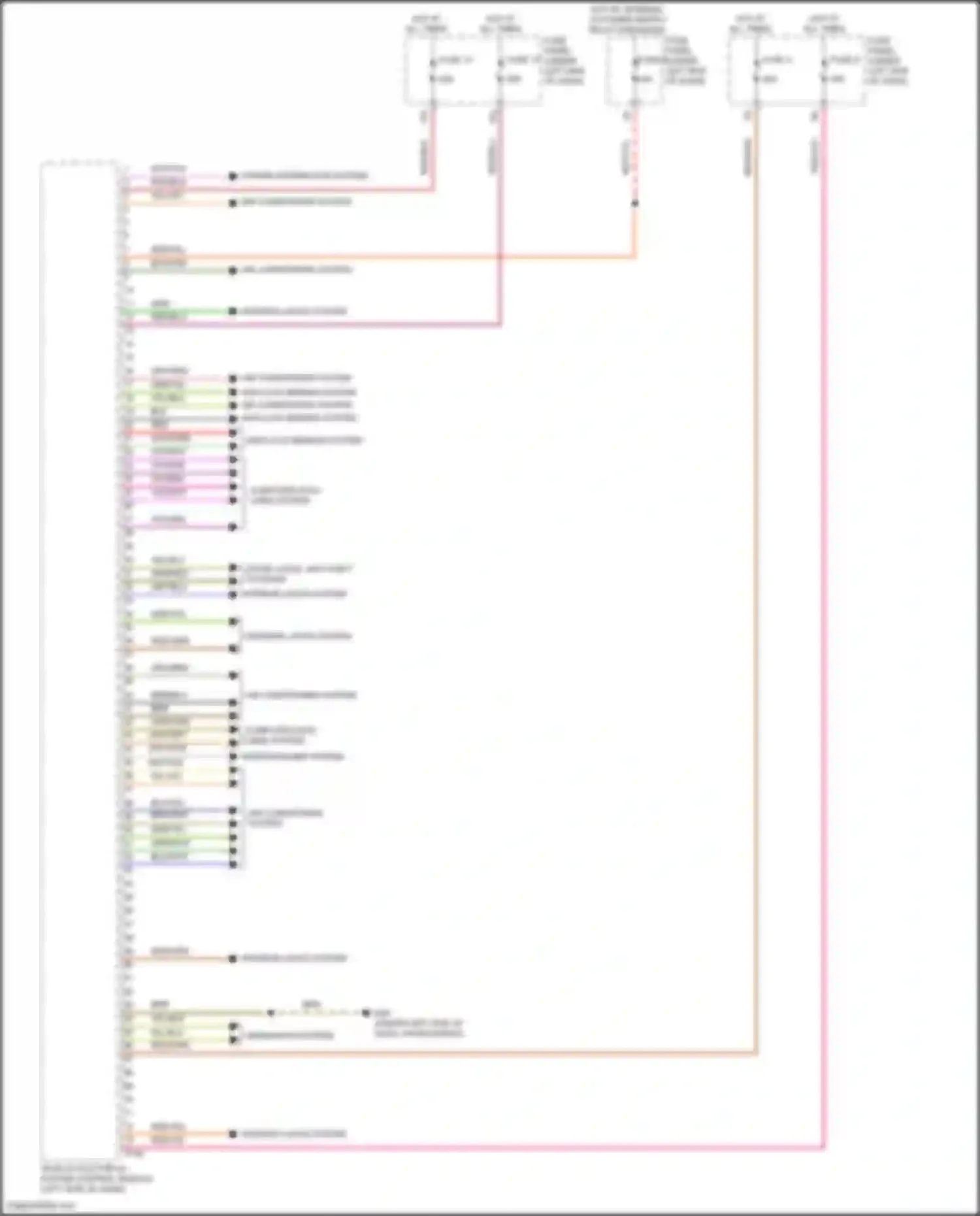 SQ8 Audi I facelift (2023-2024): Vehicle electrical system control module circuit (2 of 2)