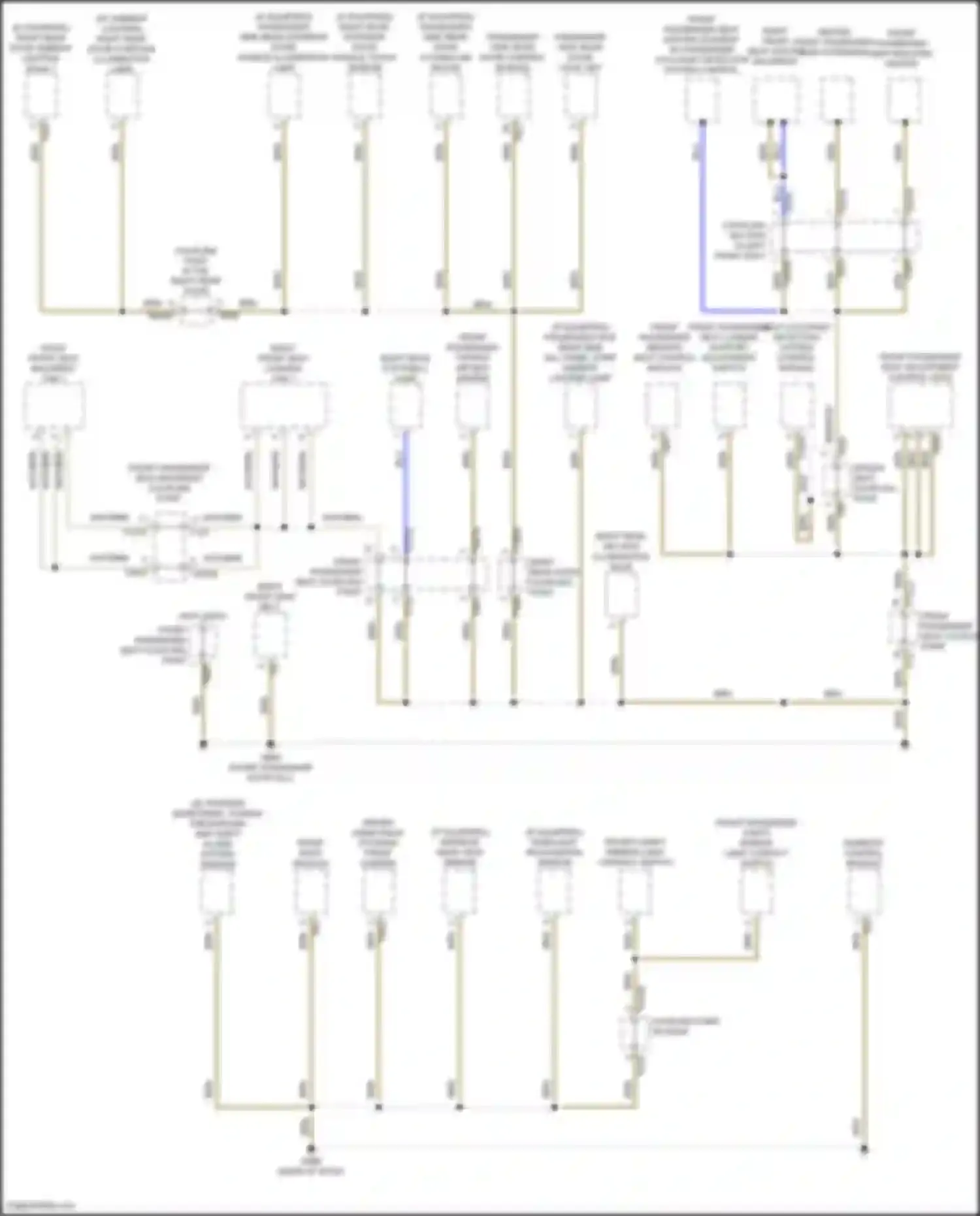 SQ8 Audi I facelift (2023-2024): Ground distribution circuit (1 of 7)