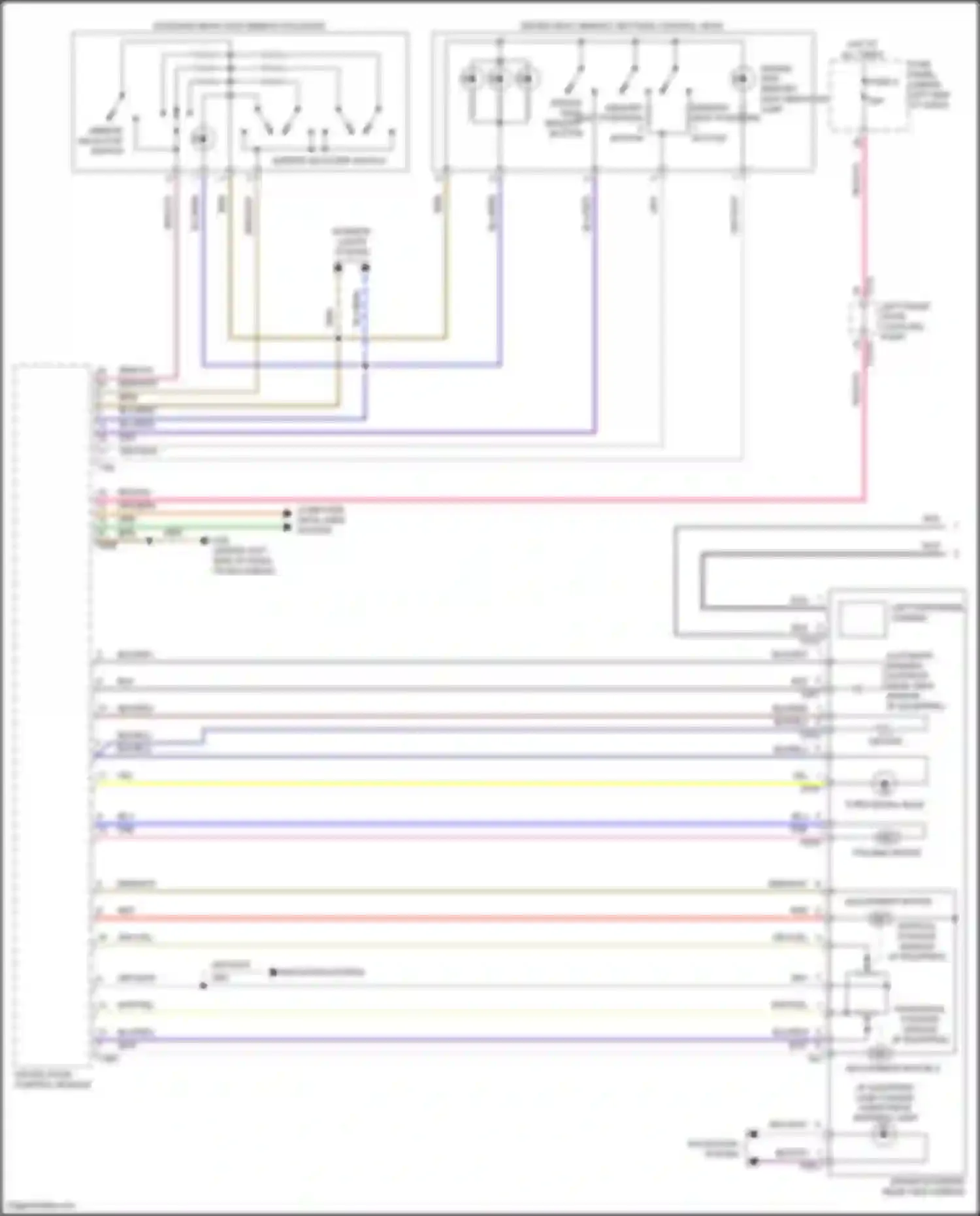 SQ8 Audi I facelift (2023-2024): Memory mirrors circuit (1 of 2)