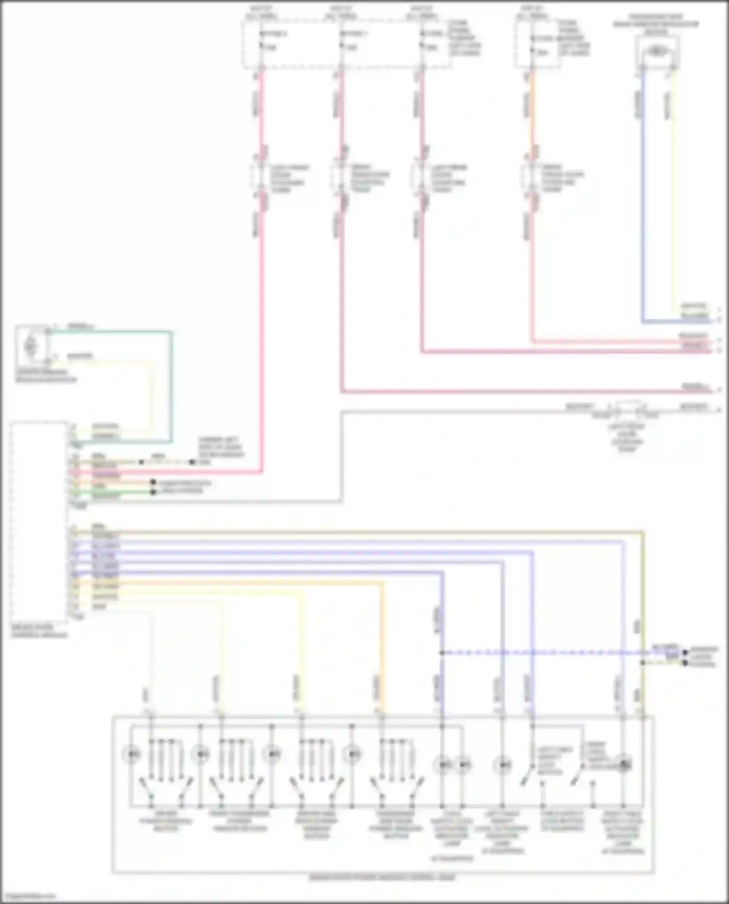 SQ8 Audi I facelift (2023-2024): Power windows circuit (1 of 2)