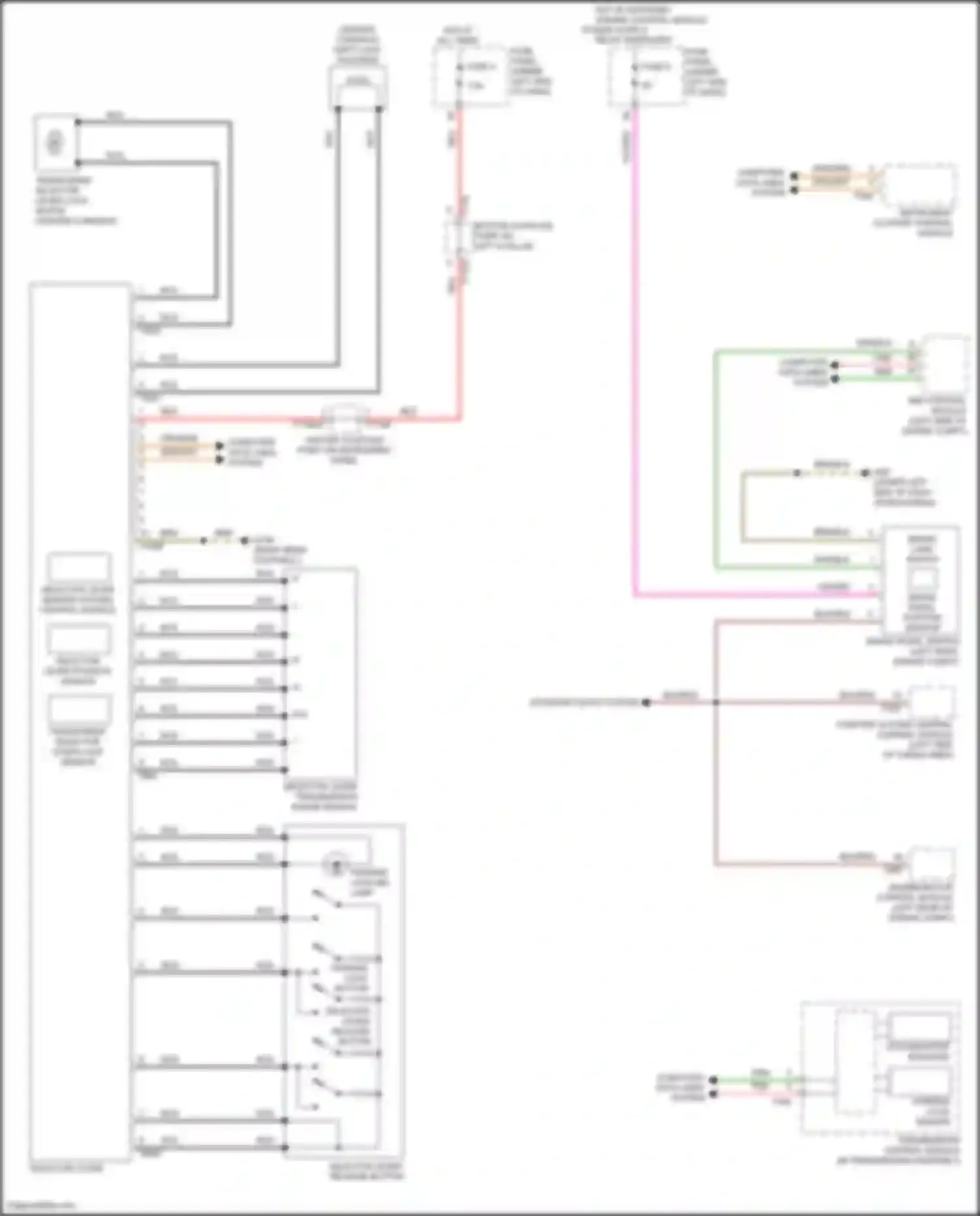 SQ8 Audi I facelift (2023-2024): Shift interlock circuit