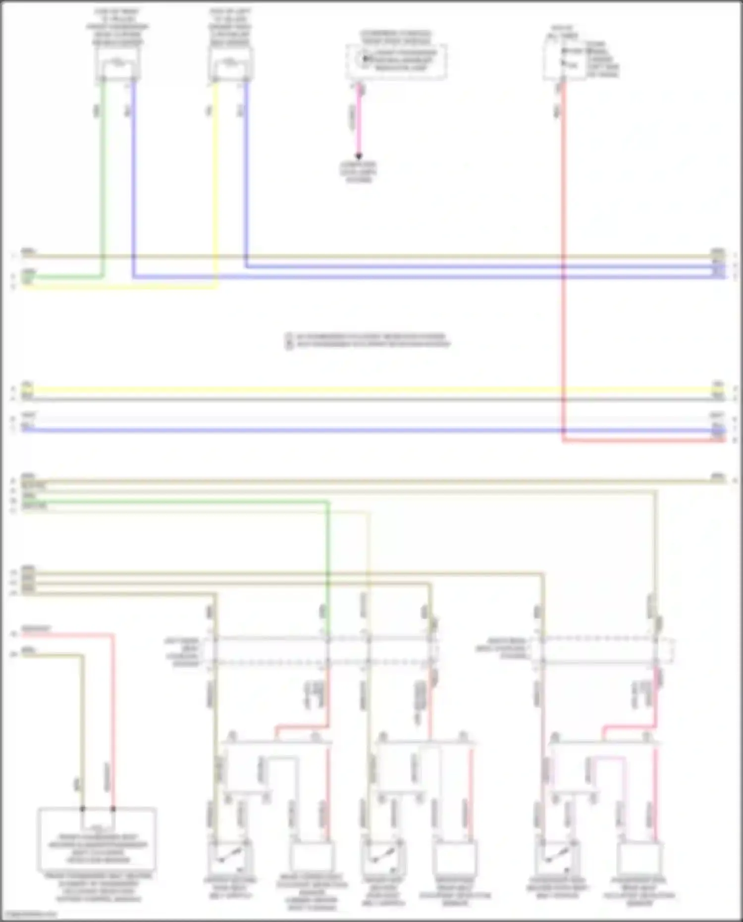 SQ8 Audi I facelift (2023-2024): Supplemental restraints circuit (2 of 6)