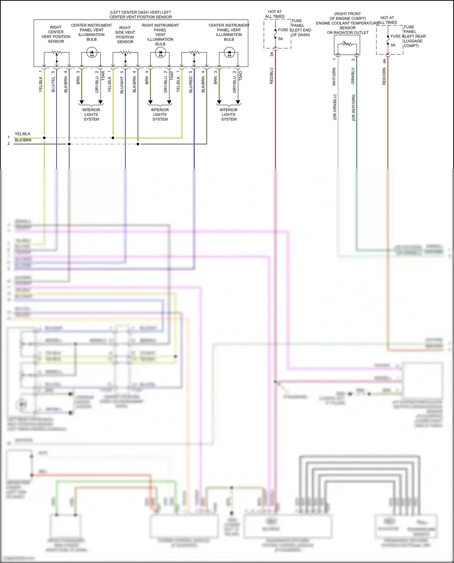 Wiring diagram a/c system particulate matter concentration sensor for Audi SQ8 I facelift (2023-2024) (1 of 6)