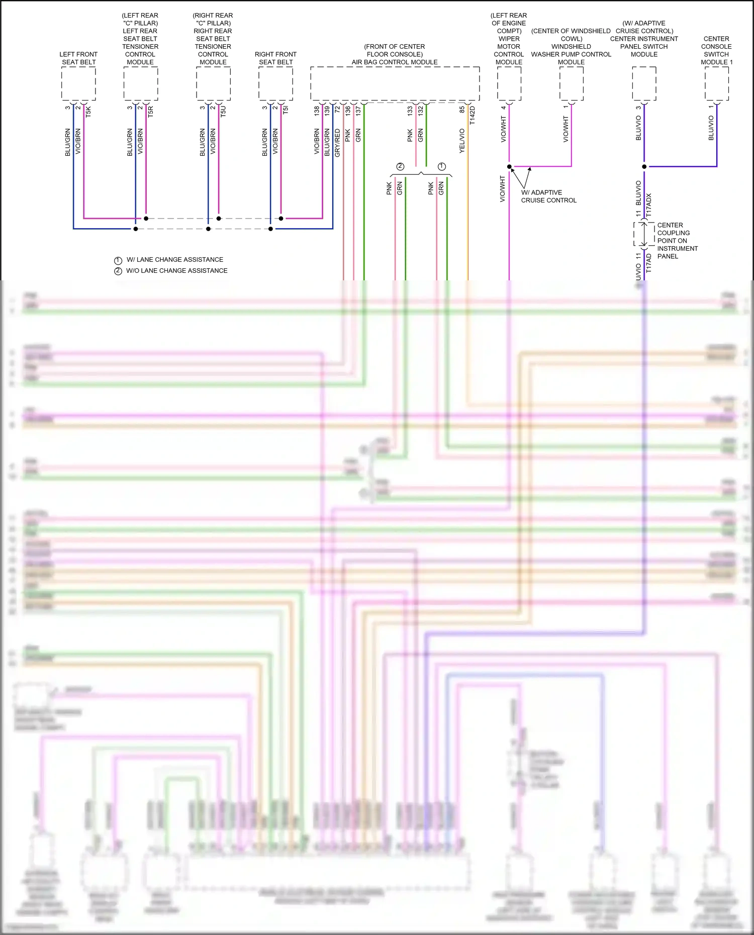 Wiring diagram air bag control module for Audi SQ8 I facelift (2023-2024) (2 of 9)