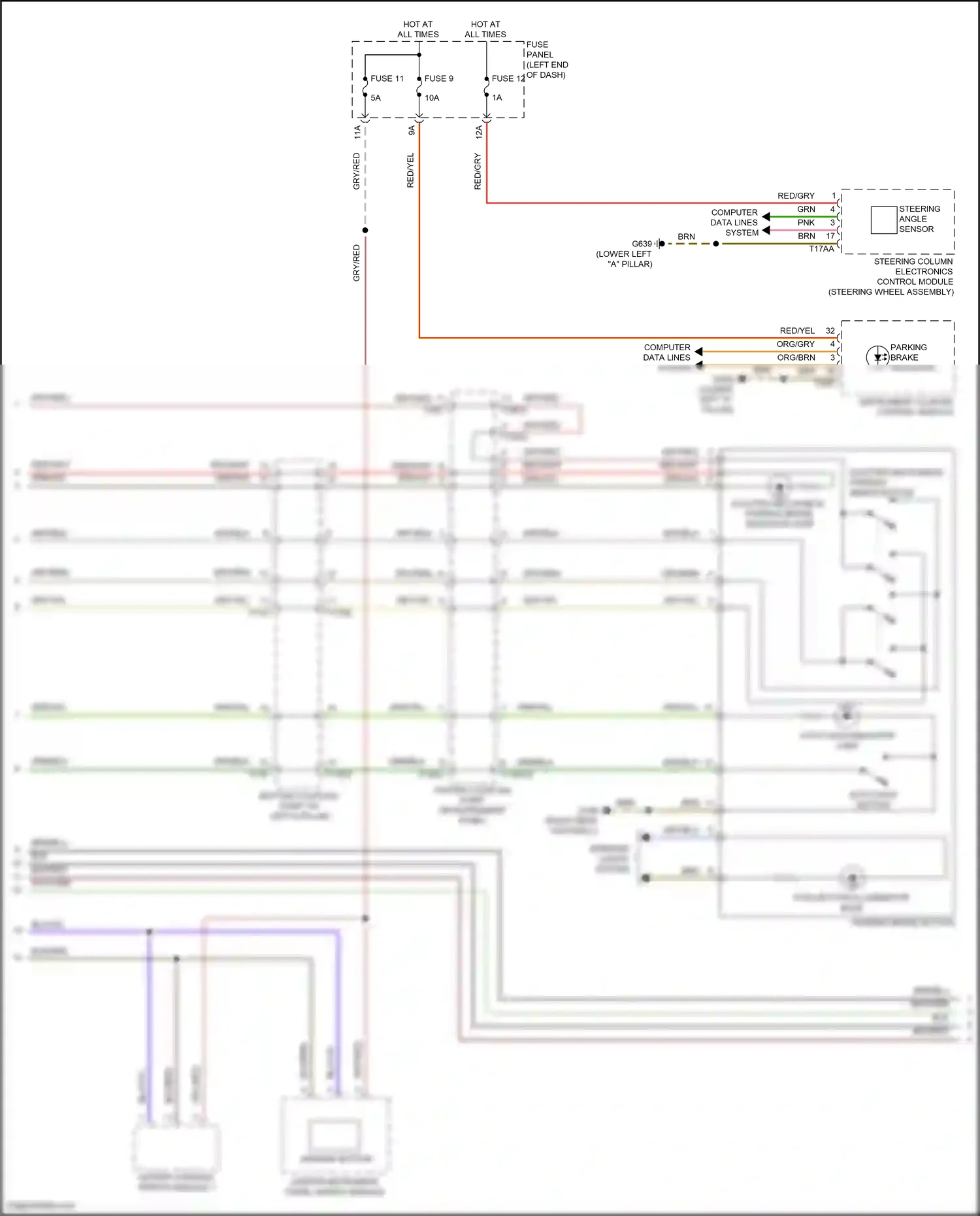 Wiring diagram asr/esp button for Audi SQ8 I facelift (2023-2024) (1 of 1)