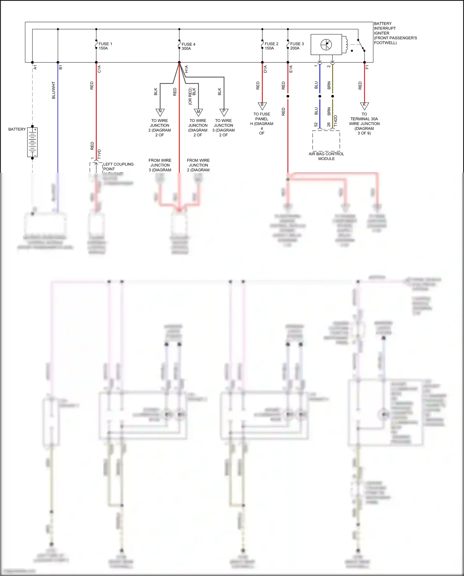 Wiring diagram auxiliary heater control module for Audi SQ8 I facelift (2023-2024) (9 of 9)