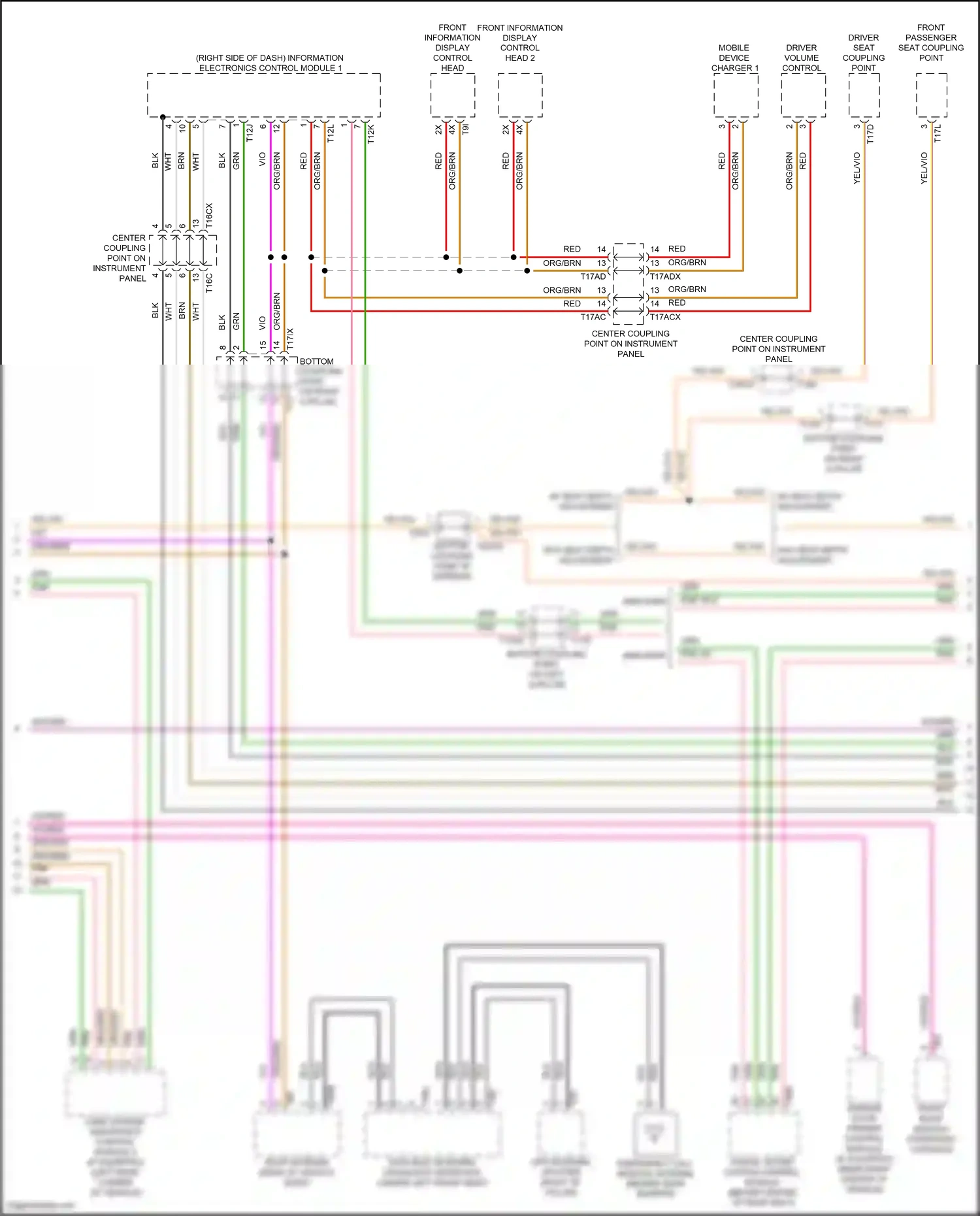 Wiring diagram bottom coupling point on left a-pillar for Audi SQ8 I facelift (2023-2024) (26 of 39)