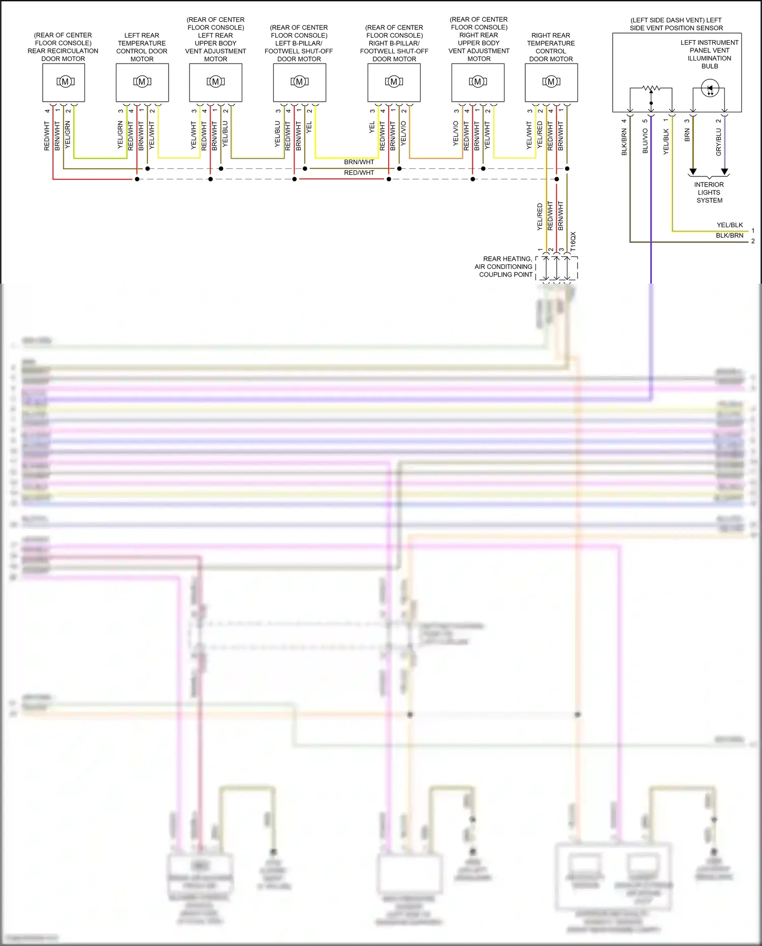 Wiring diagram bottom coupling point on left a-pillar for Audi SQ8 I facelift (2023-2024) (36 of 39)