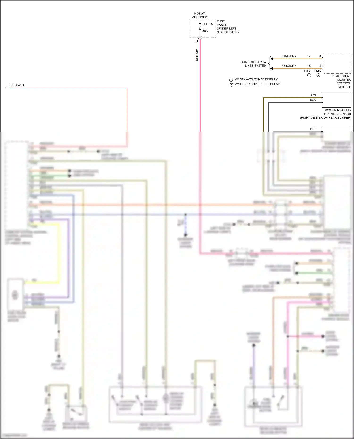 Wiring diagram comfort system central control module for Audi SQ8 I facelift (2023-2024) (10 of 26)