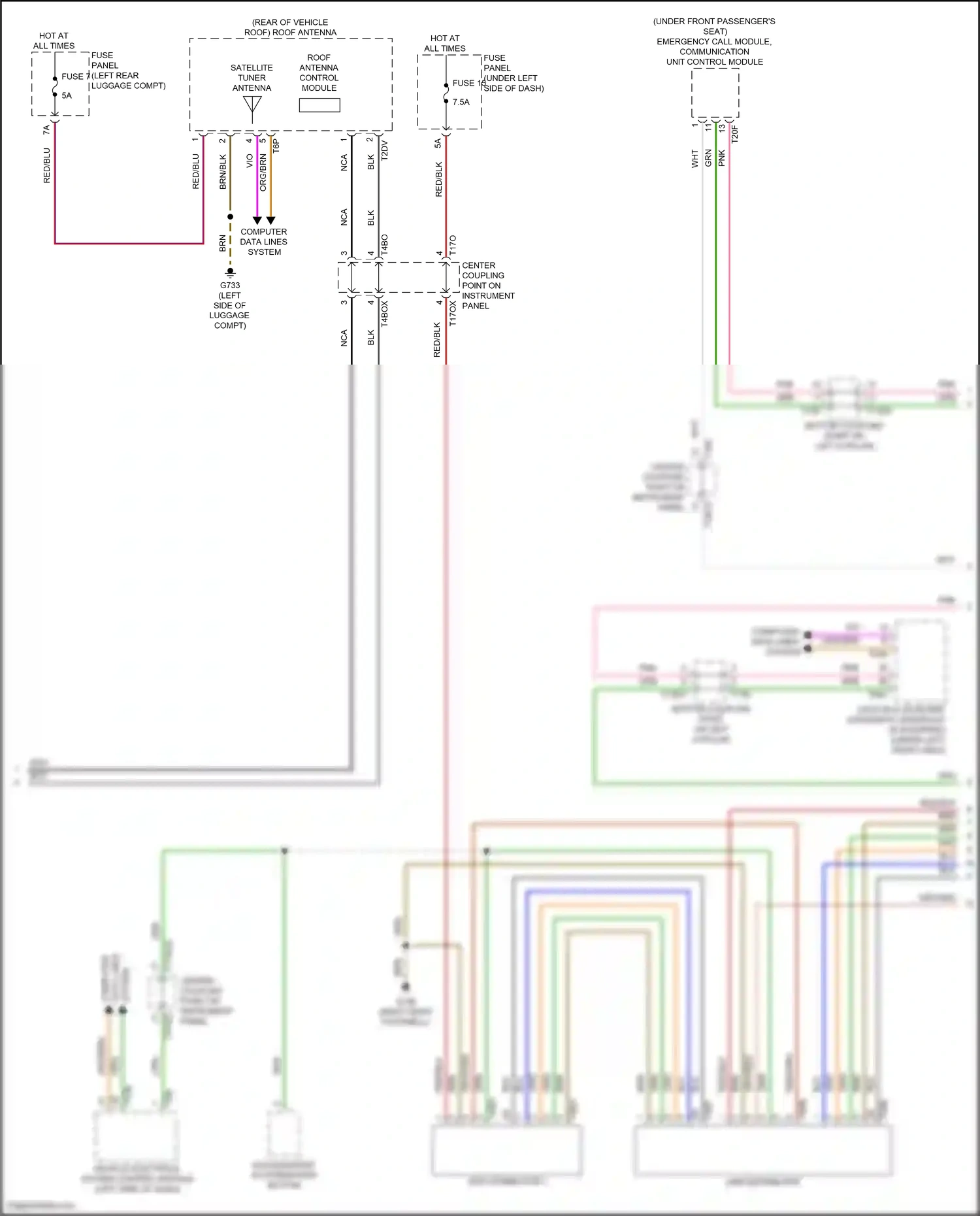 Wiring diagram computer data lines system for Audi SQ8 I facelift (2023-2024) (79 of 137)
