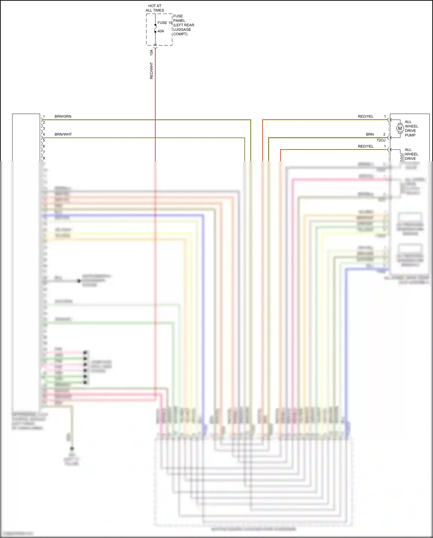 Wiring diagram differential lock control module for Audi SQ8 I facelift (2023-2024) (1 of 4)