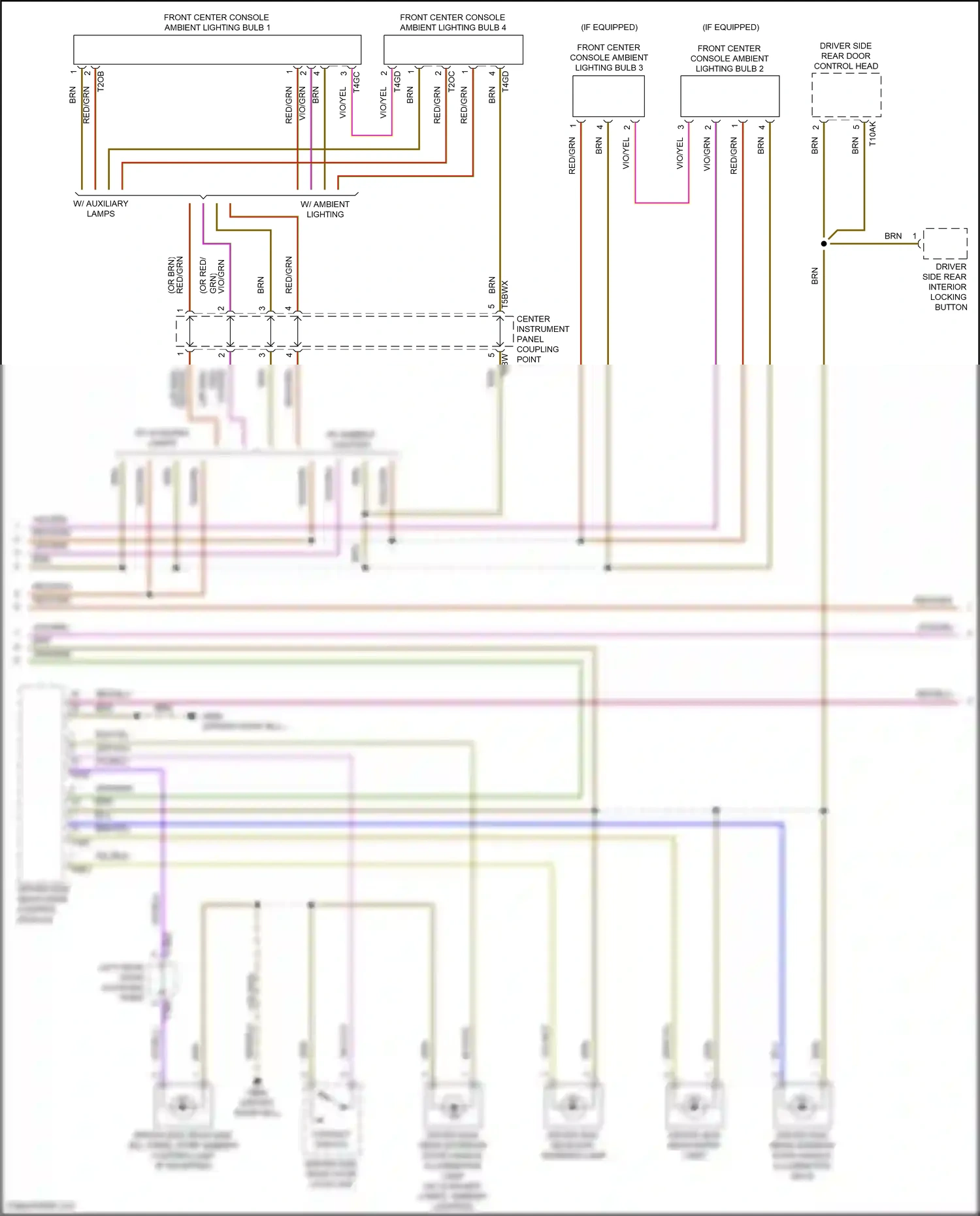 Wiring diagram driver side rear exit warning lamp for Audi SQ8 I facelift (2023-2024) (1 of 1)