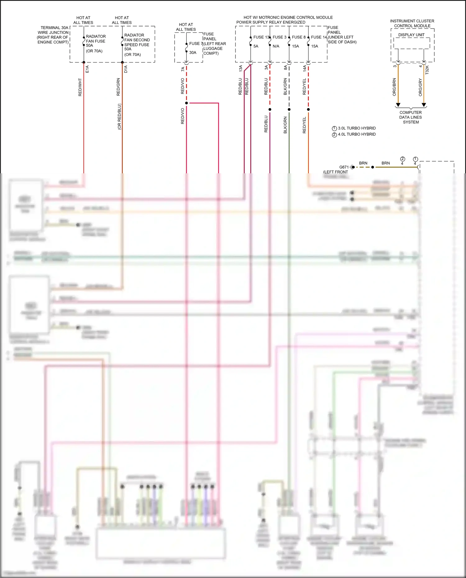 Wiring diagram engine coolant temperature sensor for Audi SQ8 I facelift (2023-2024) (3 of 6)