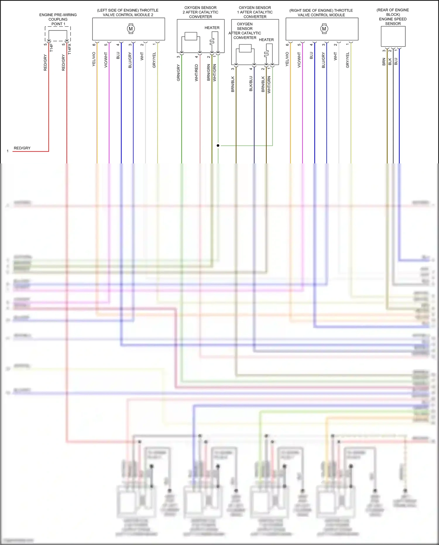Wiring diagram engine speed sensor for Audi SQ8 I facelift (2023-2024) (2 of 2)