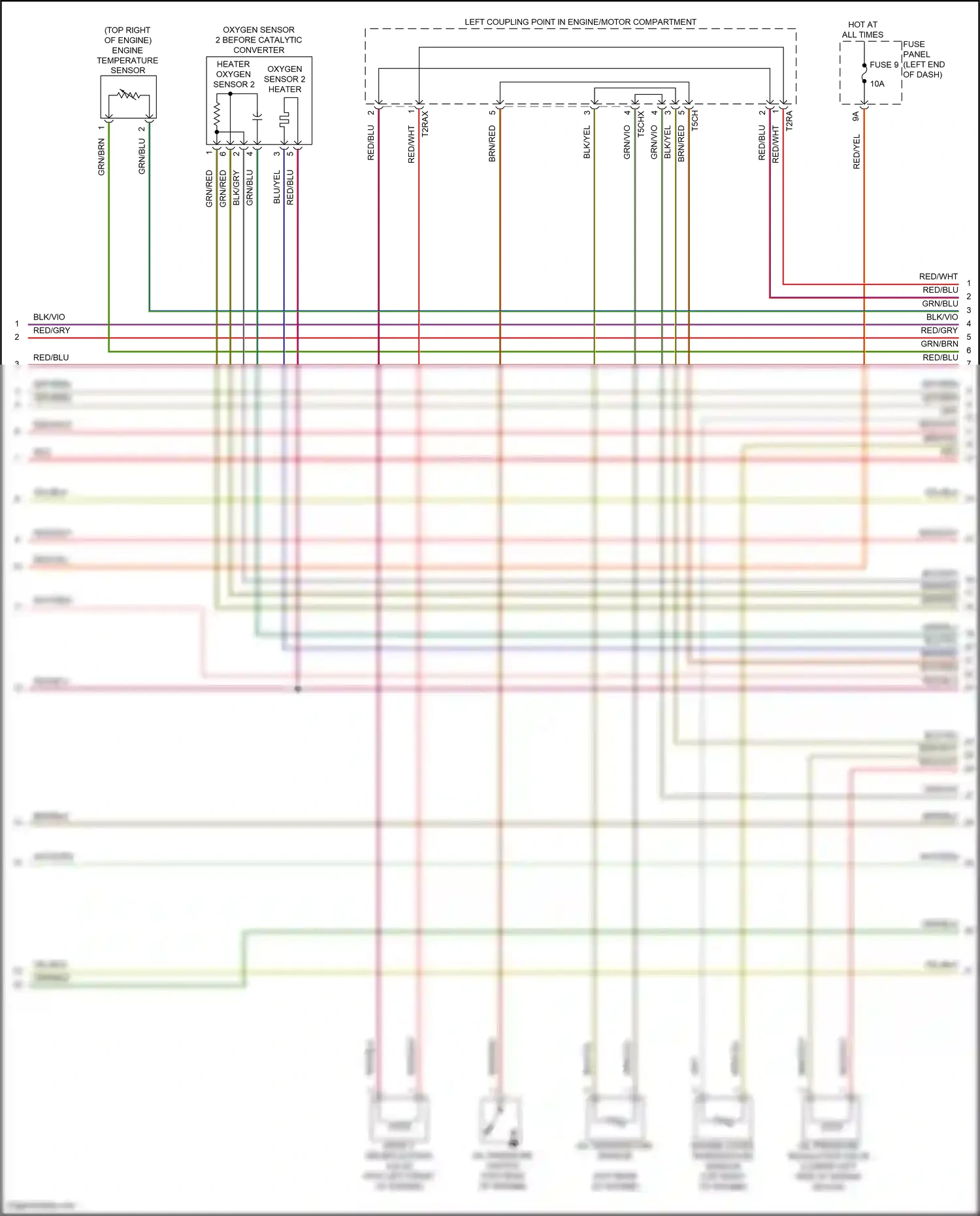 Wiring diagram engine temperature sensor for Audi SQ8 I facelift (2023-2024) (1 of 1)