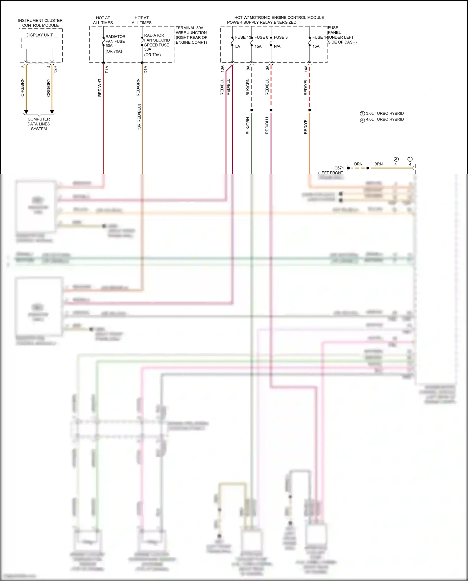 Wiring diagram engine/motor control module for Audi SQ8 I facelift (2023-2024) (14 of 18)