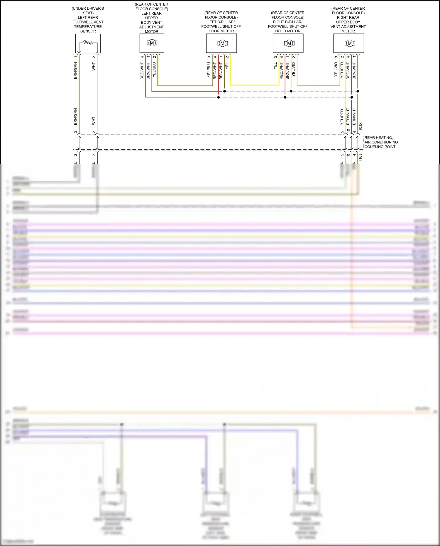 Wiring diagram evaporator vent temperature sensor for Audi SQ8 I facelift (2023-2024) (2 of 5)