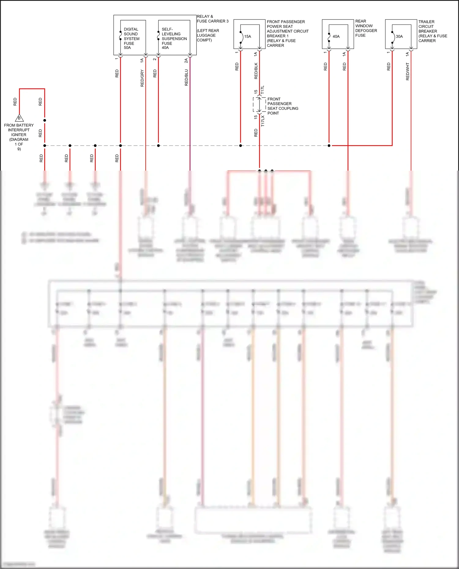 Wiring diagram front passenger memory seat control module for Audi SQ8 I facelift (2023-2024) (6 of 6)
