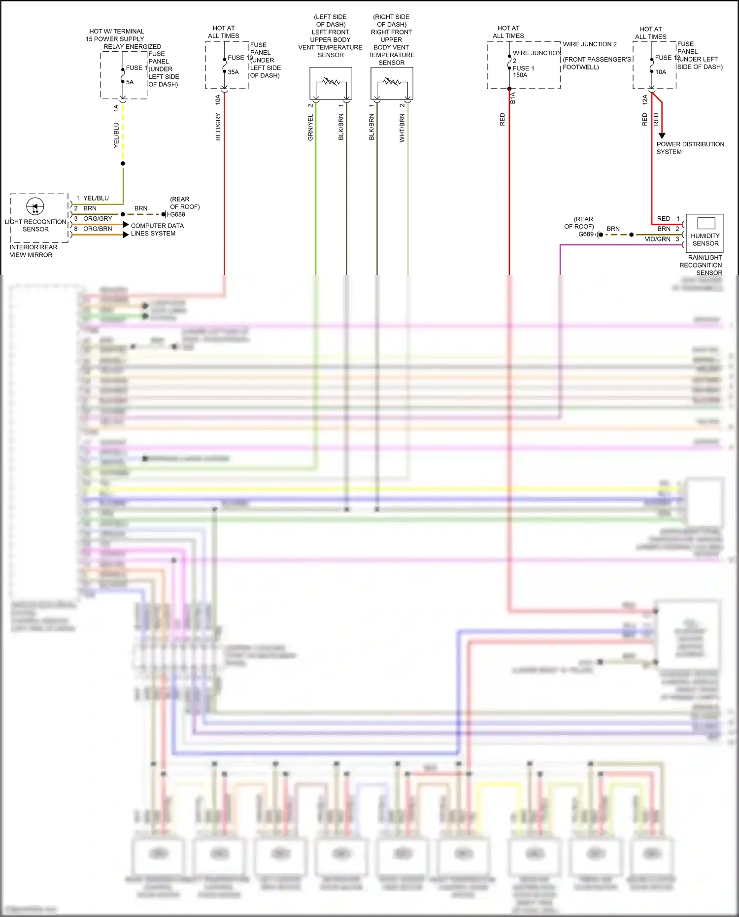 Wiring diagram humidity sensor for Audi SQ8 I facelift (2023-2024) (4 of 9)