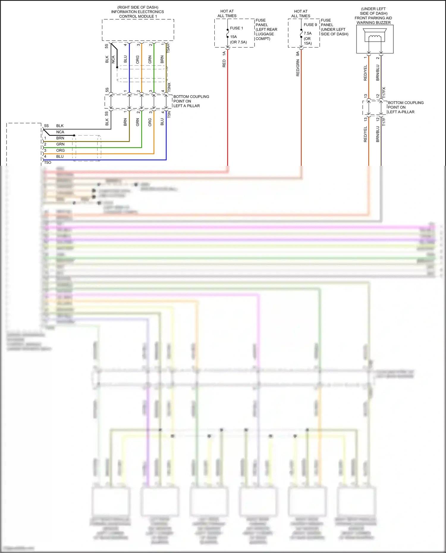 Wiring diagram information electronics control module 1 for Audi SQ8 I facelift (2023-2024) (14 of 24)