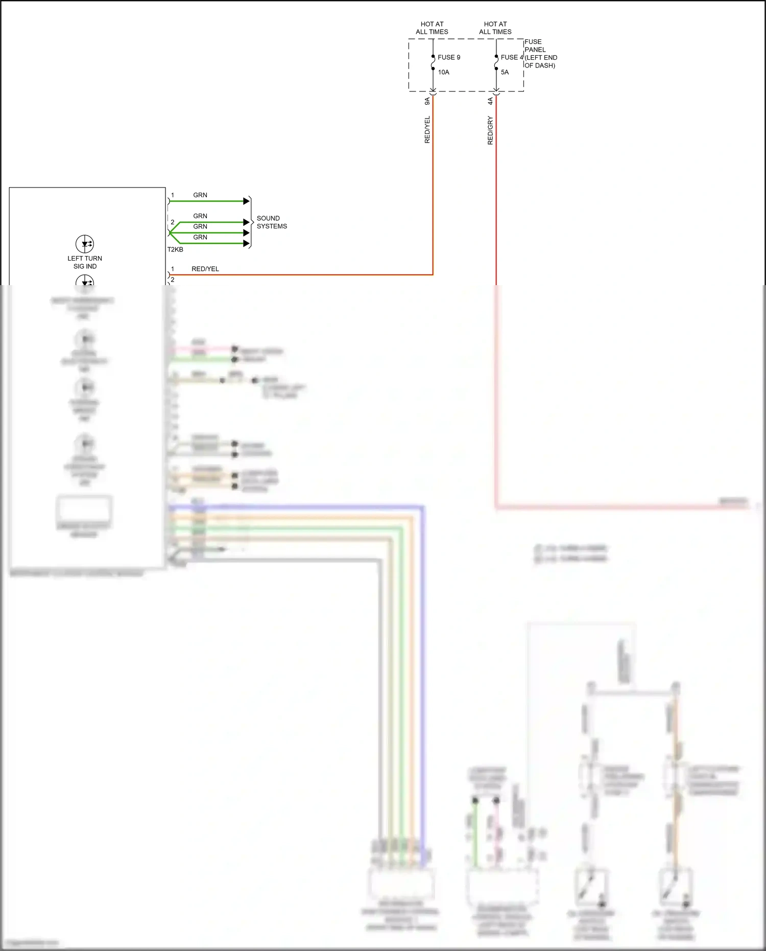 Wiring diagram instrument cluster control module for Audi SQ8 I facelift (2023-2024) (13 of 39)