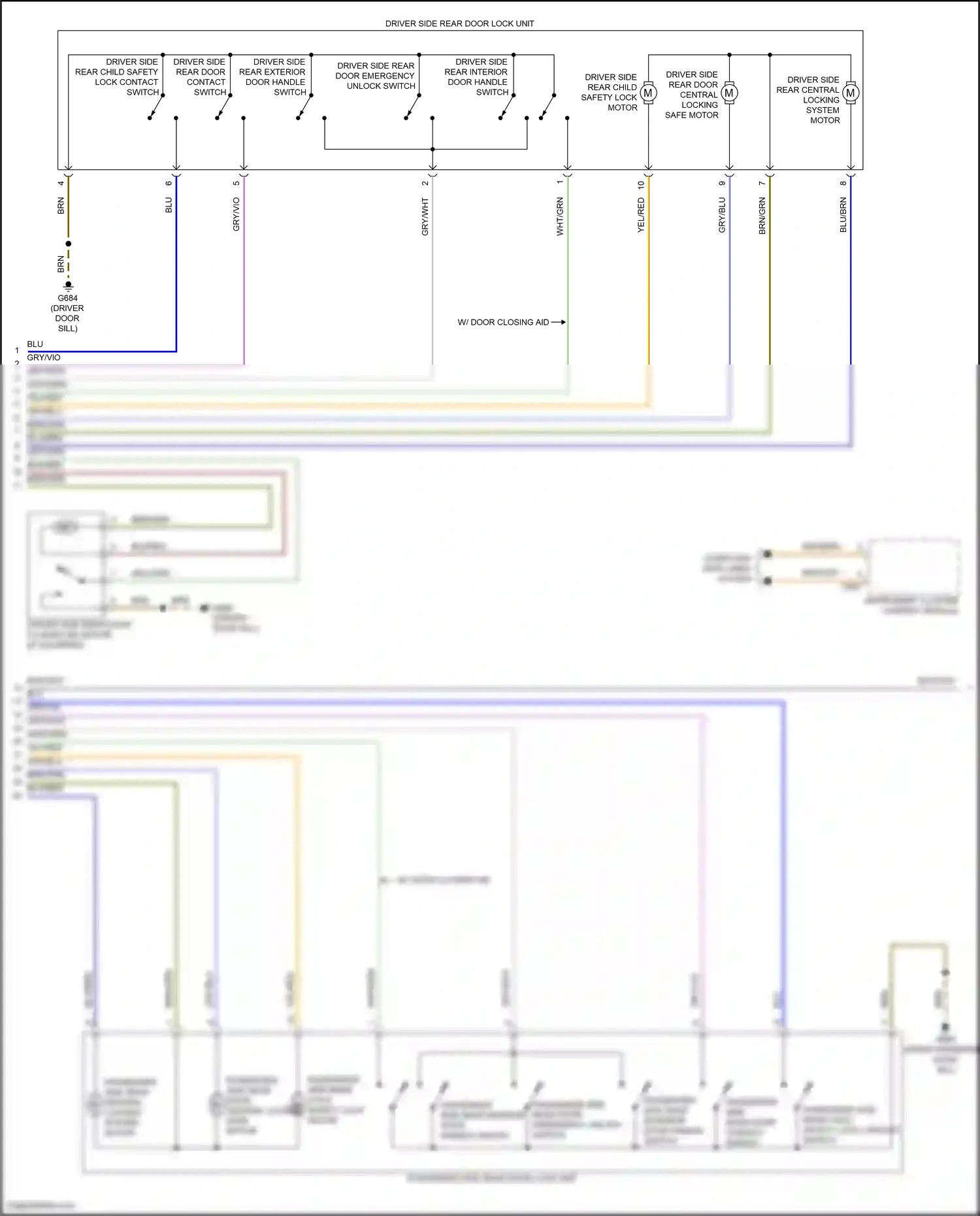 Wiring diagram instrument cluster control module for Audi SQ8 I facelift (2023-2024) (7 of 39)