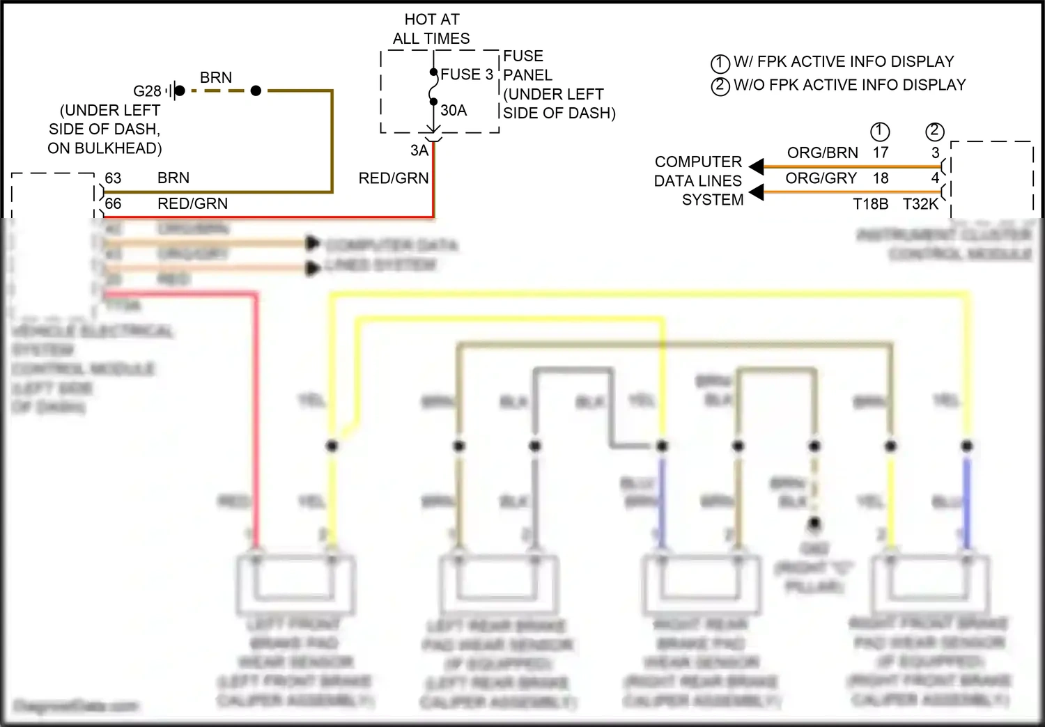 Wiring diagram instrument cluster control module for Audi SQ8 I facelift (2023-2024) (24 of 39)