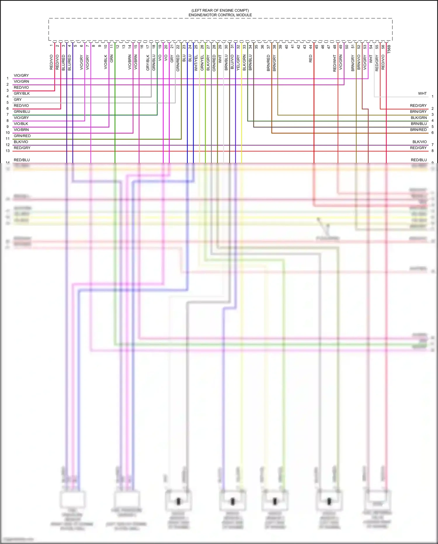 Wiring diagram knock sensor #2 for Audi SQ8 I facelift (2023-2024) (1 of 1)