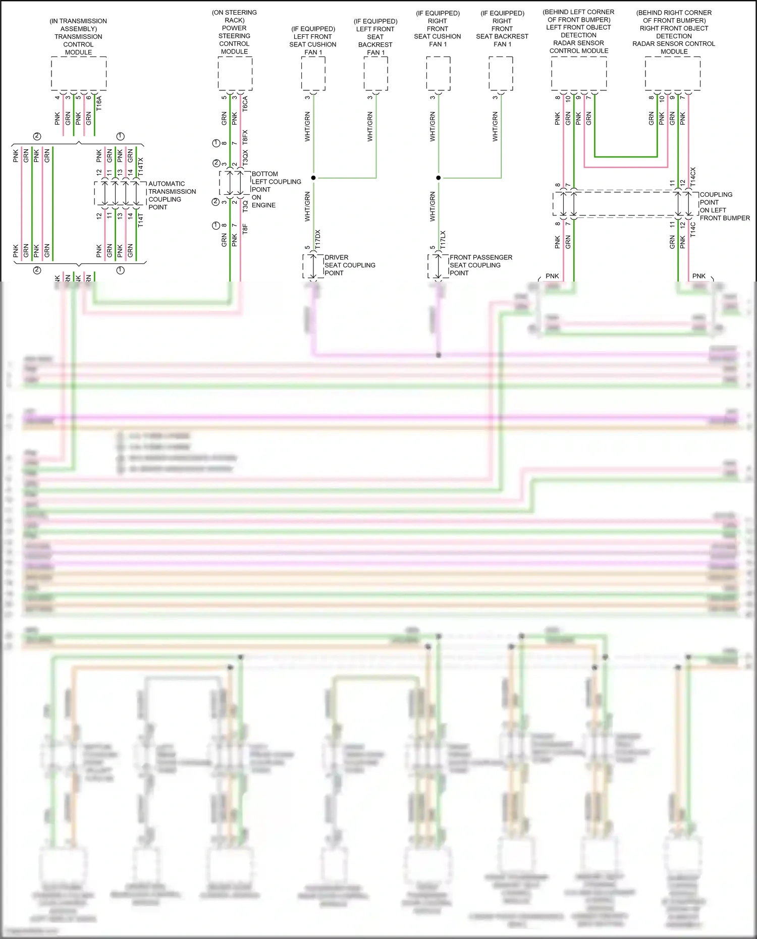 Wiring diagram power steering control module for Audi SQ8 I facelift (2023-2024) (1 of 4)