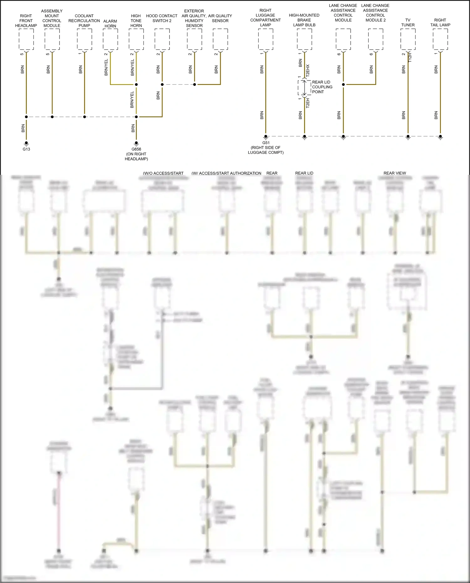 Wiring diagram recirculation pump 5 for Audi SQ8 I facelift (2023-2024) (1 of 1)