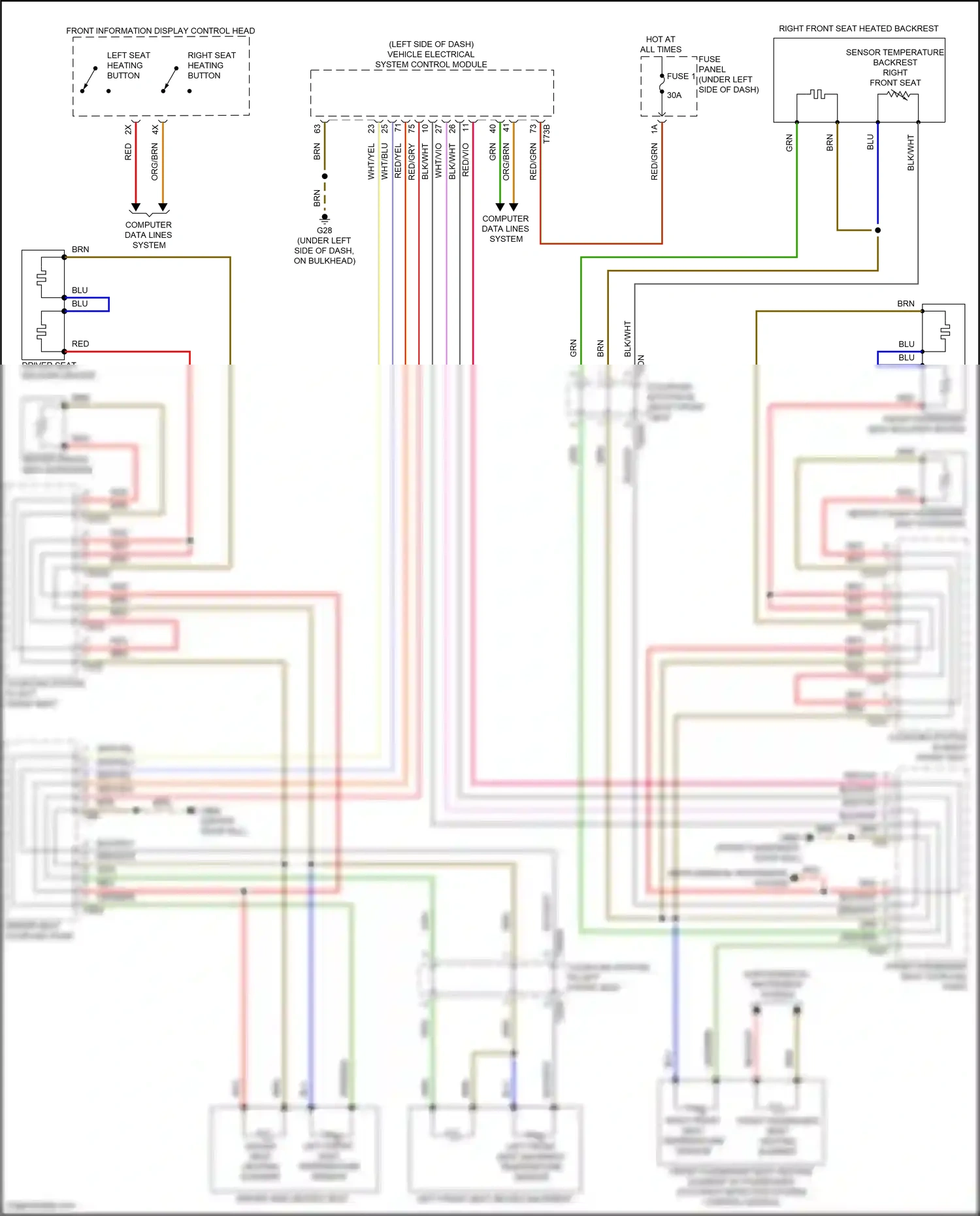 Wiring diagram vehicle electrical system control module for Audi SQ8 I facelift (2023-2024) (31 of 46)
