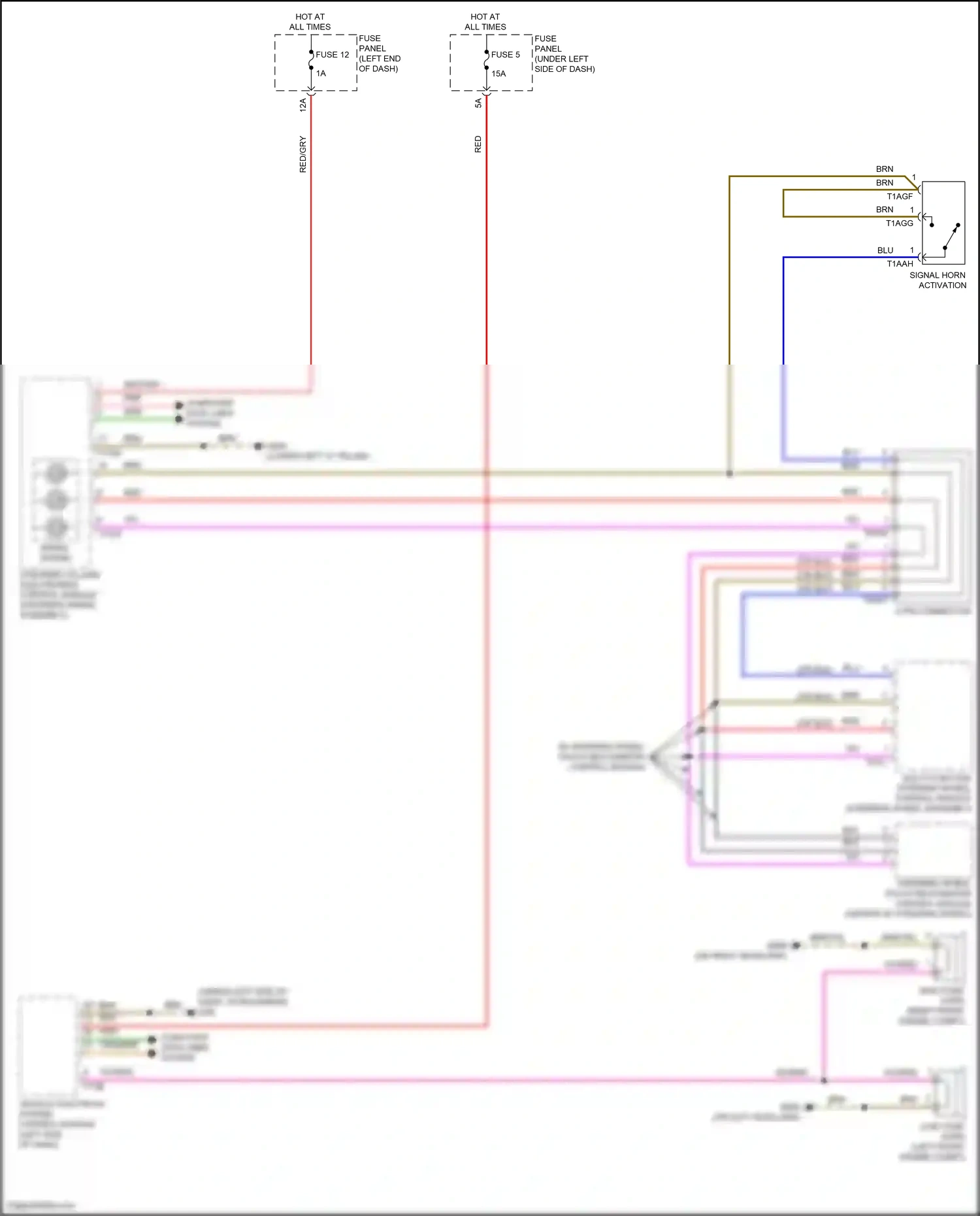 Wiring diagram w/ steering wheel touch recognition control module for Audi SQ8 I facelift (2023-2024) (1 of 1)