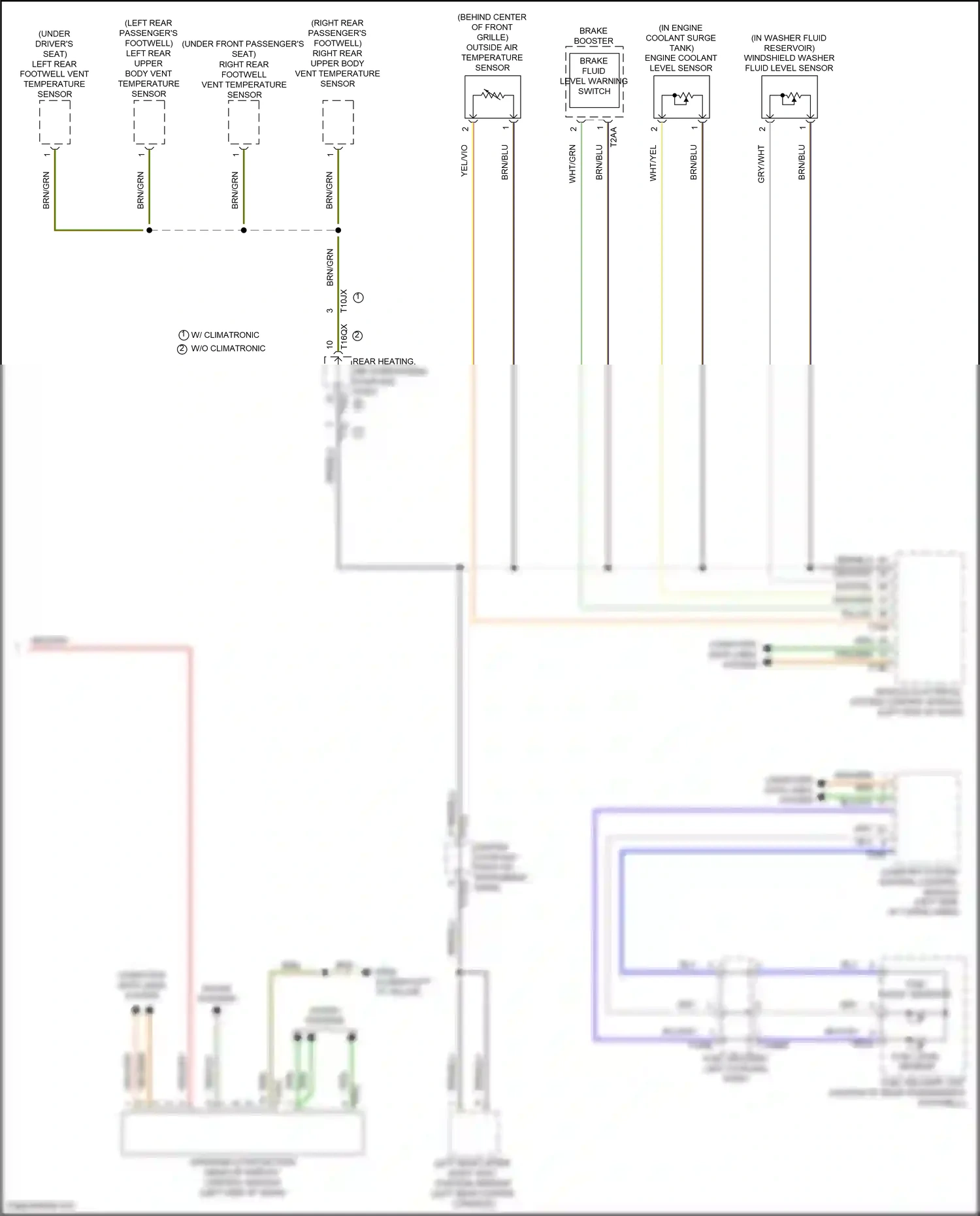 Wiring diagram windshield projection head up display control module for Audi SQ8 I facelift (2023-2024) (3 of 6)