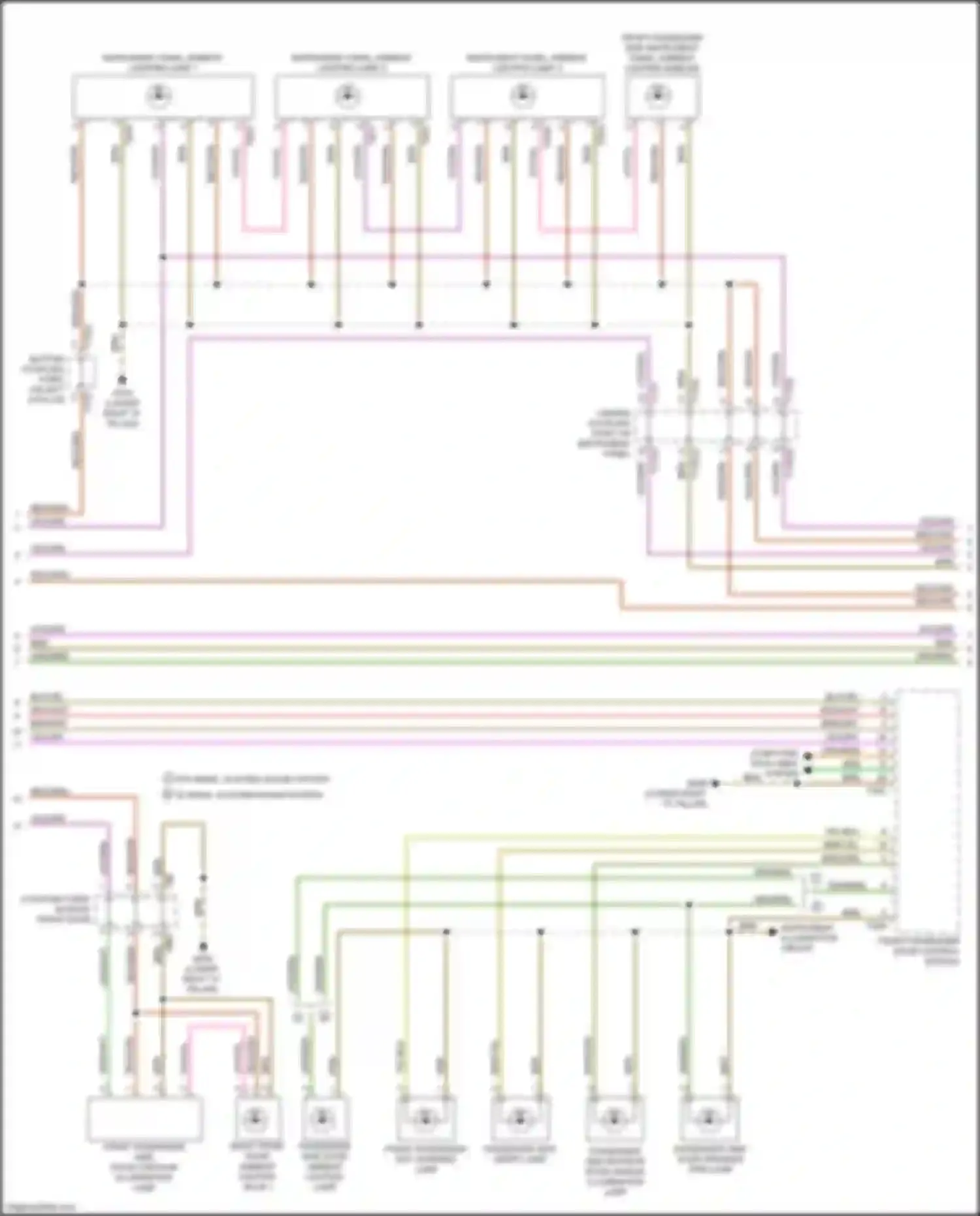 SQ8 Audi I (2019-2023): Courtesy lamps circuit (3 of 6)