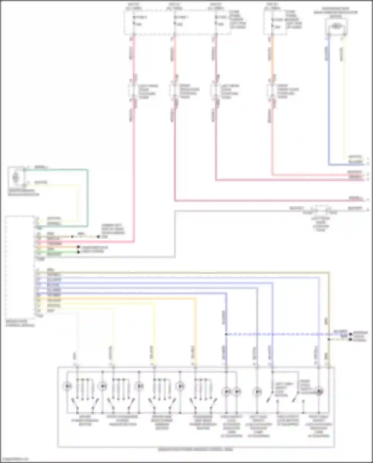 SQ8 Audi I (2019-2023): Power windows circuit (1 of 2)