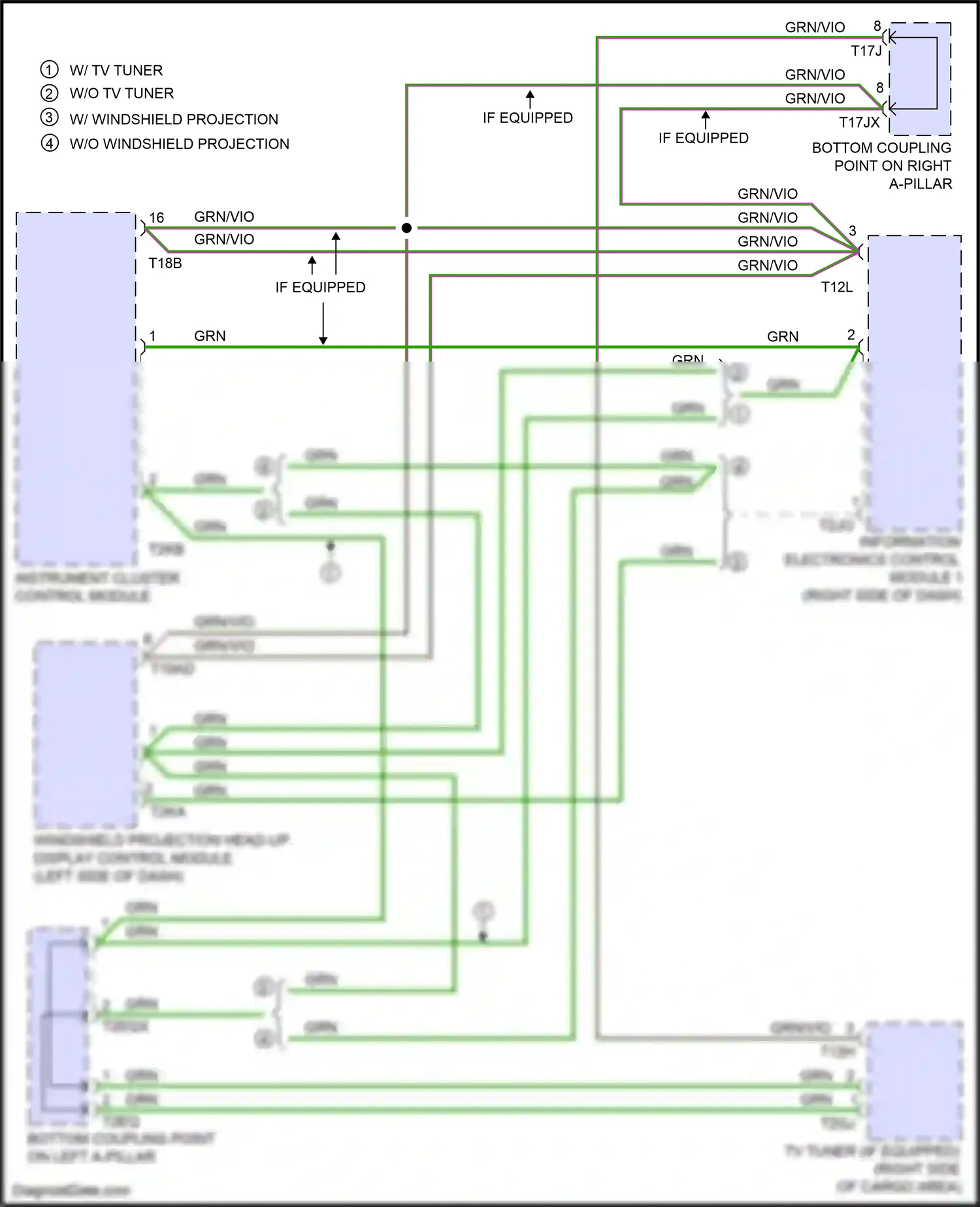 Wiring diagram bottom coupling point on right a-pillar for Audi SQ8 I (2019-2023) (11 of 18)