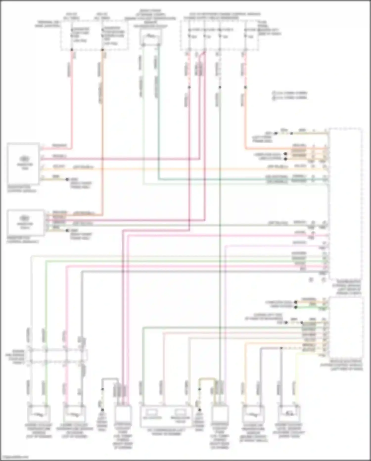 Wiring diagram engine coolant level sensor for Audi SQ8 I (2019-2023)