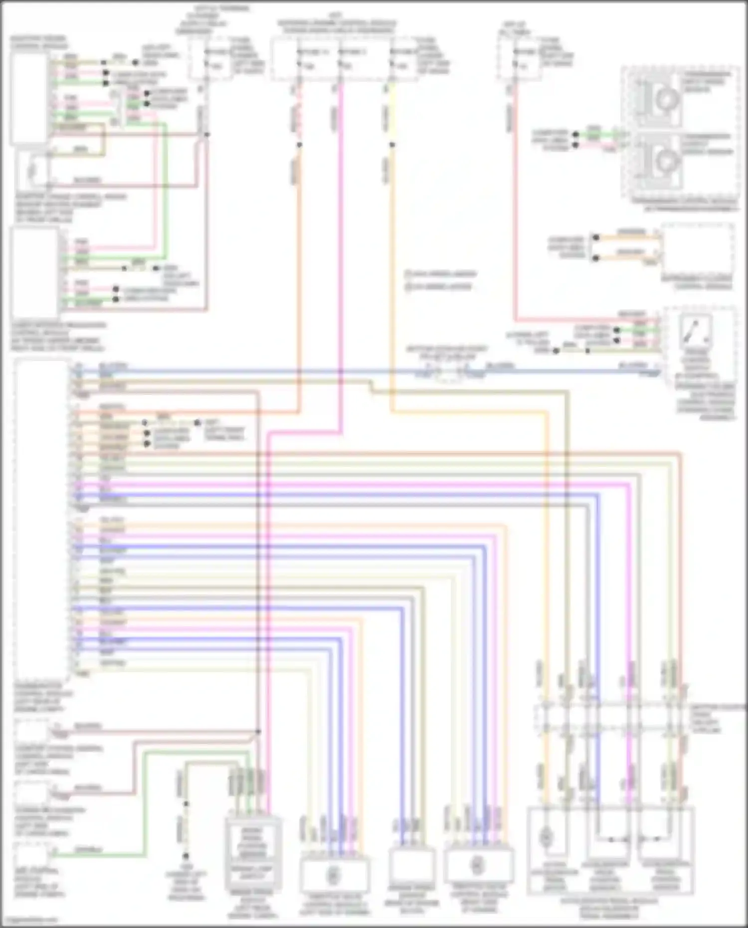 Wiring diagram (right side of engine for Audi SQ8 I (2019-2023)
