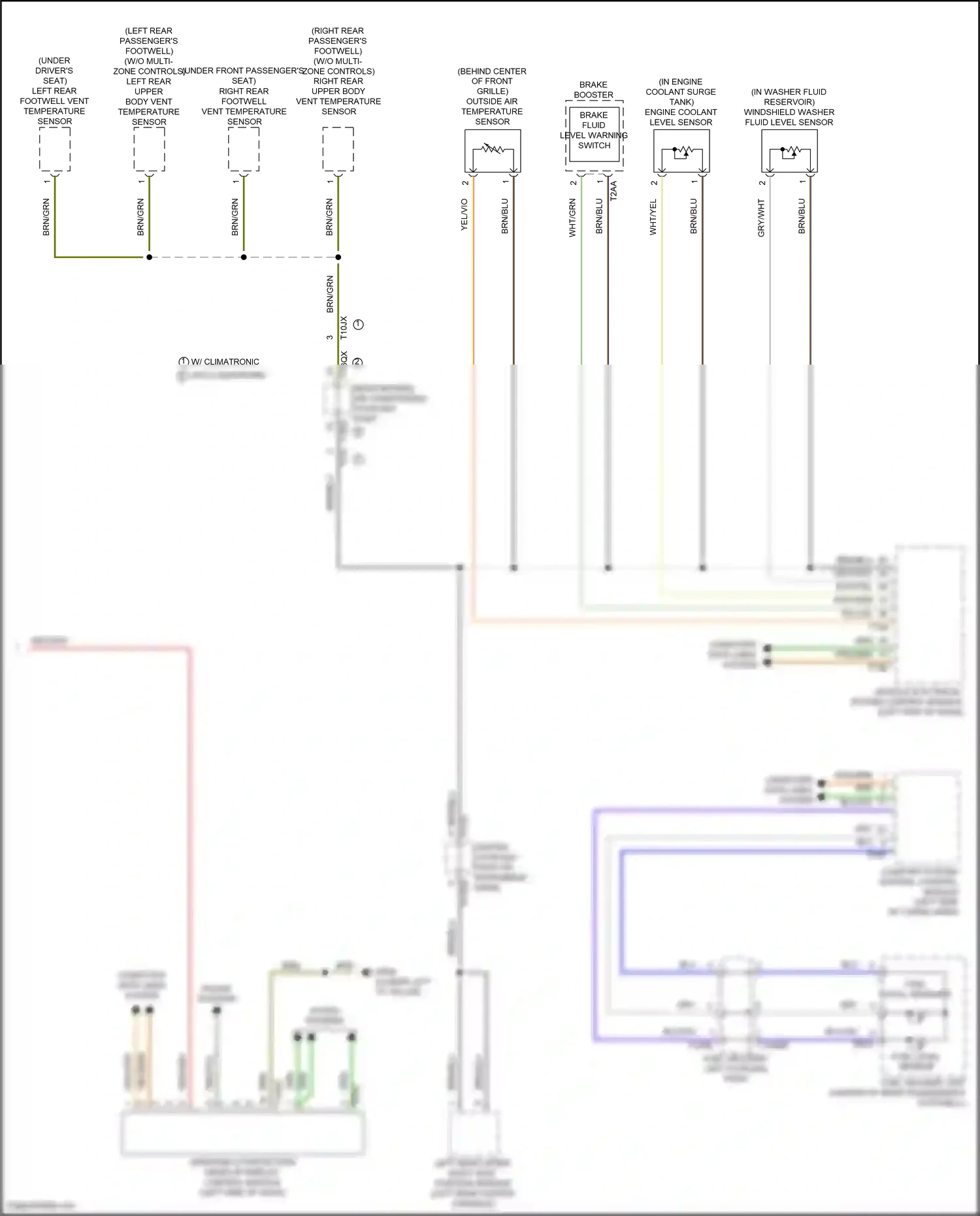 Wiring diagram center coupling point on instrument panel for Audi SQ8 I (2019-2023) (8 of 63)