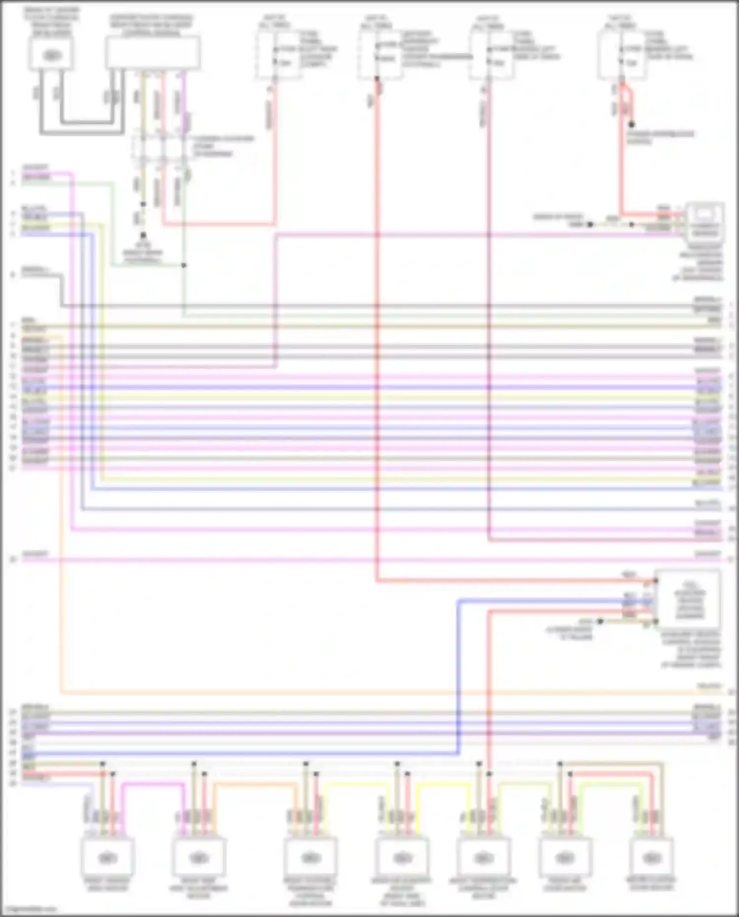 Wiring diagram power distribution system for Audi SQ8 I (2019-2023)