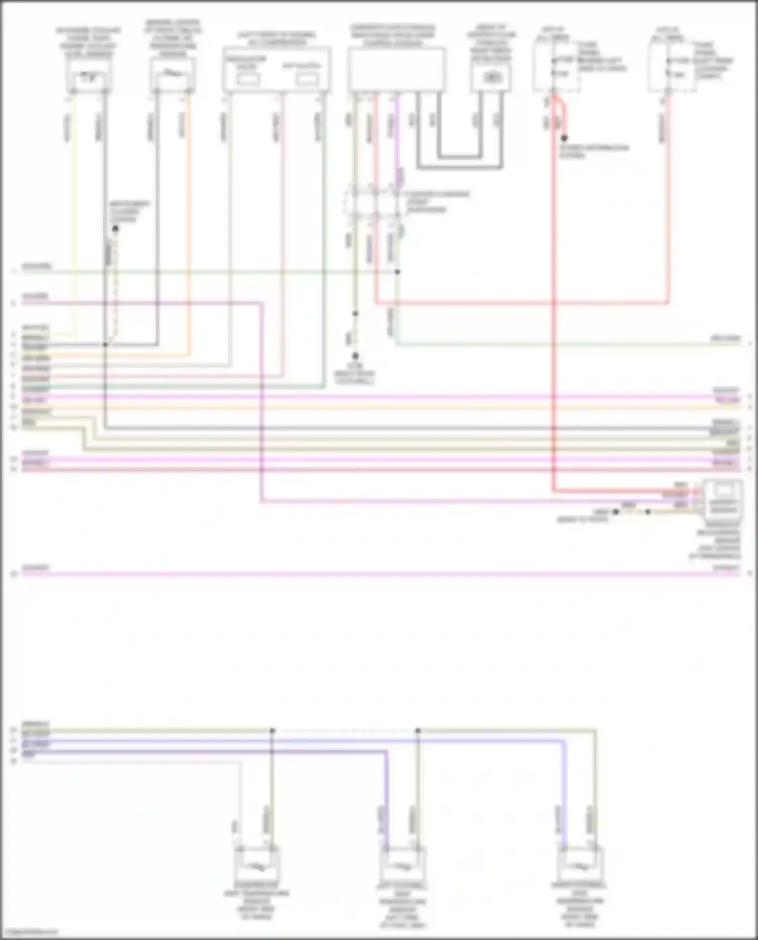 Wiring diagram power distribution system for Audi SQ8 I (2019-2023)