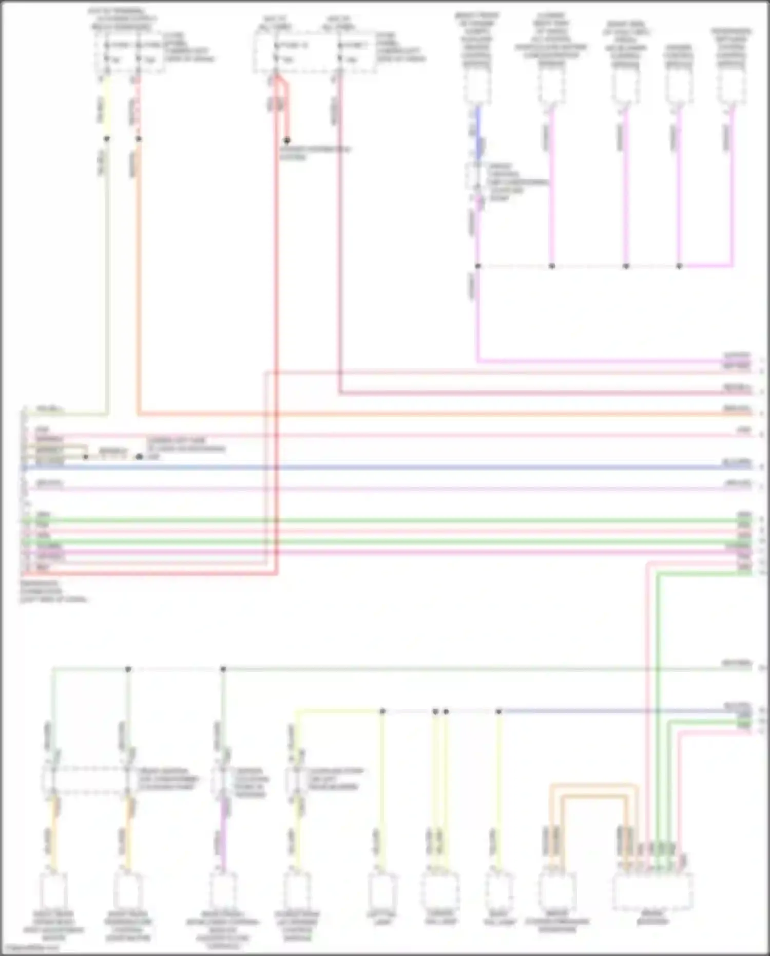 Wiring diagram center tail lamp for Audi SQ8 I (2019-2023) (2 of 4)